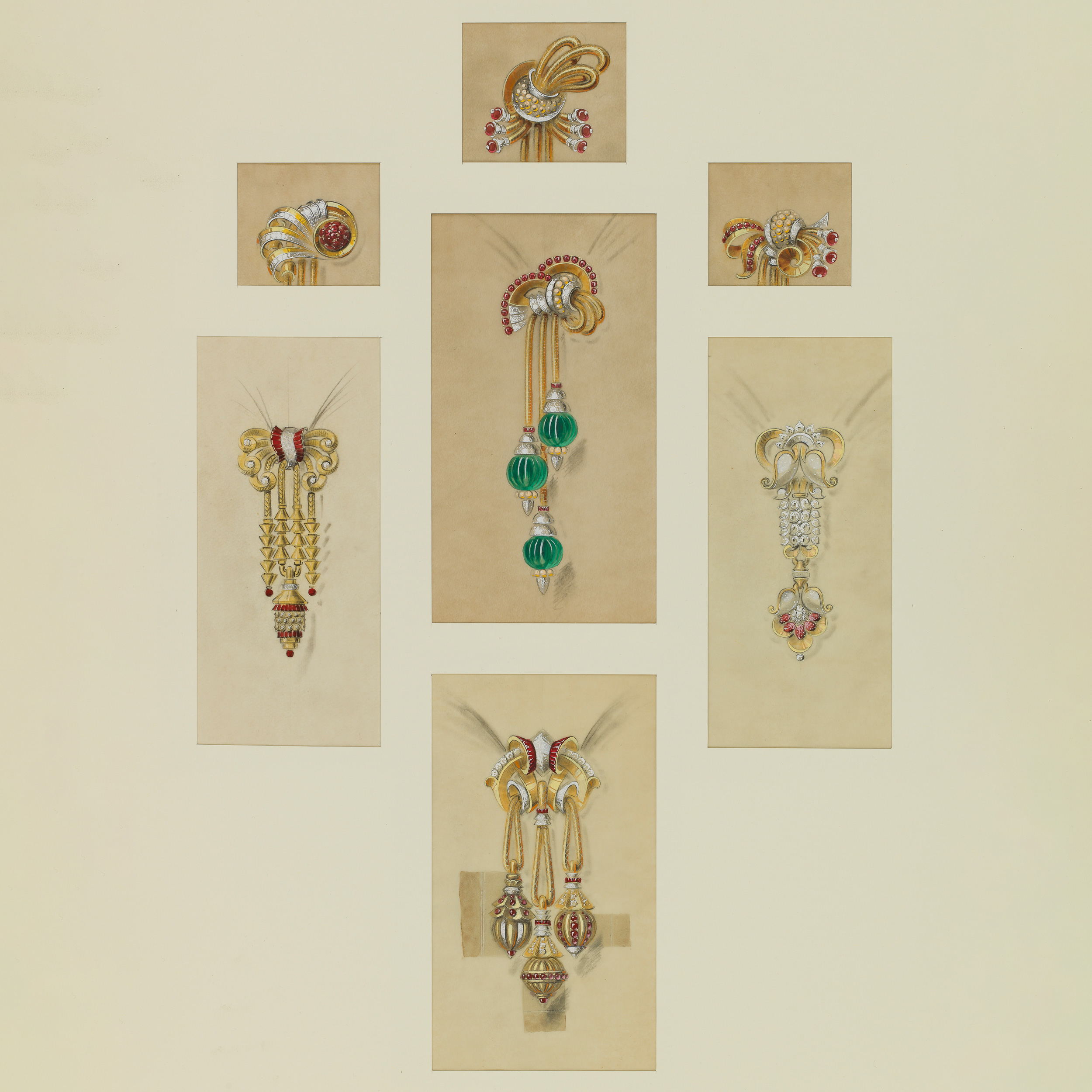 Importants Bijoux, Dessins de Créateurs