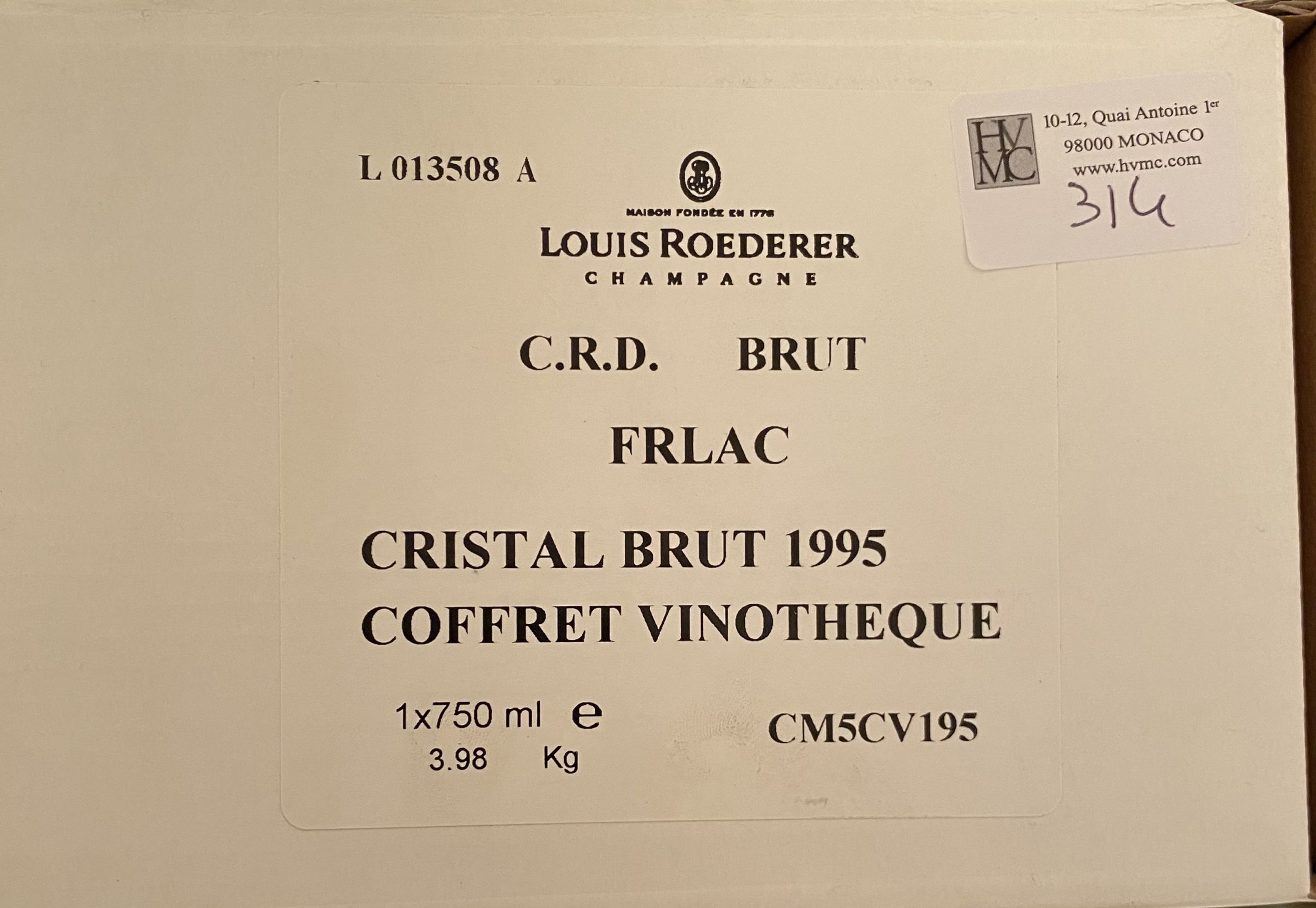 1 bouteille CHAMPAGNE 