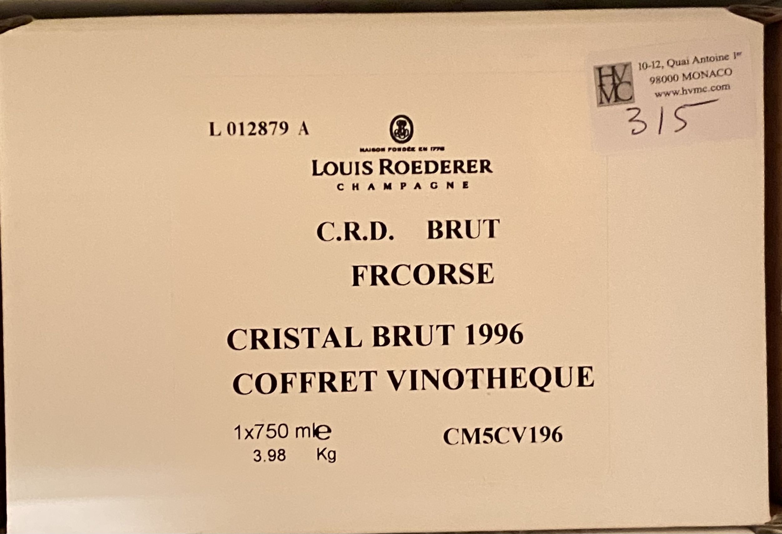 1 bouteille CHAMPAGNE 