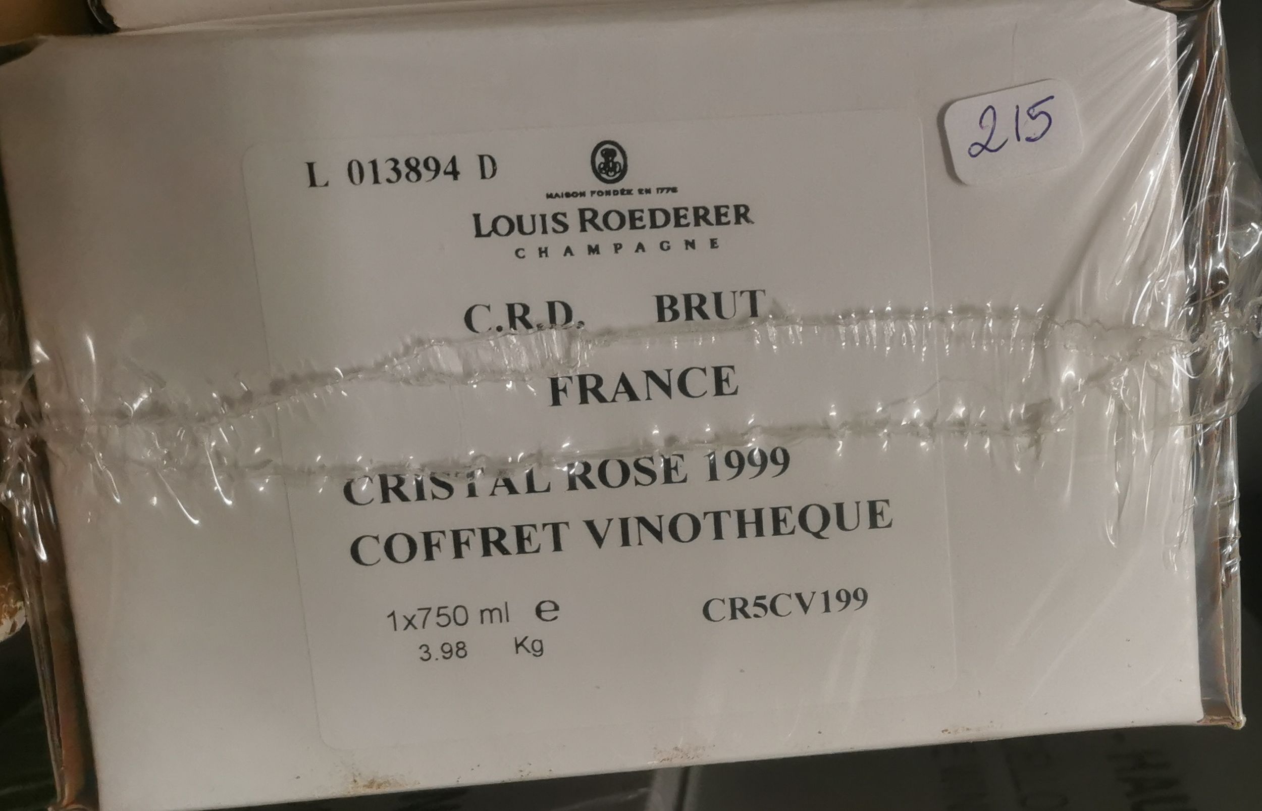 6 bouteilles CHAMPAGNE :  | H&ocirc;tel Des Ventes de Monte-Carlo
