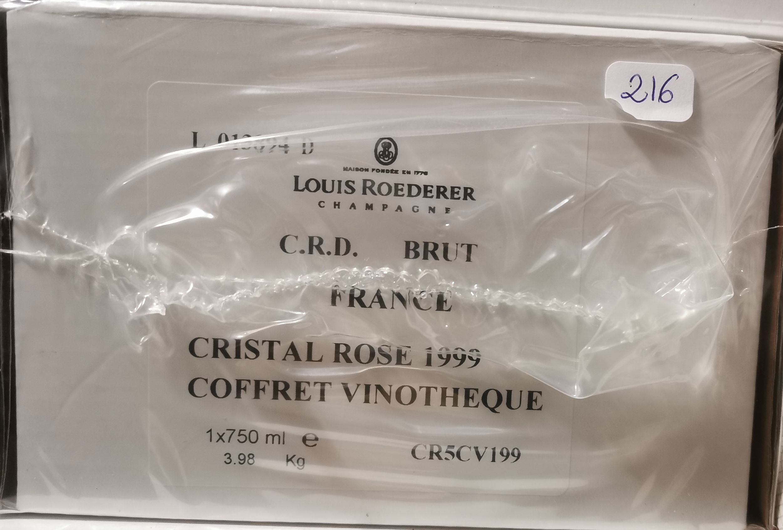6 bouteilles CHAMPAGNE :  | H&ocirc;tel Des Ventes de Monte-Carlo