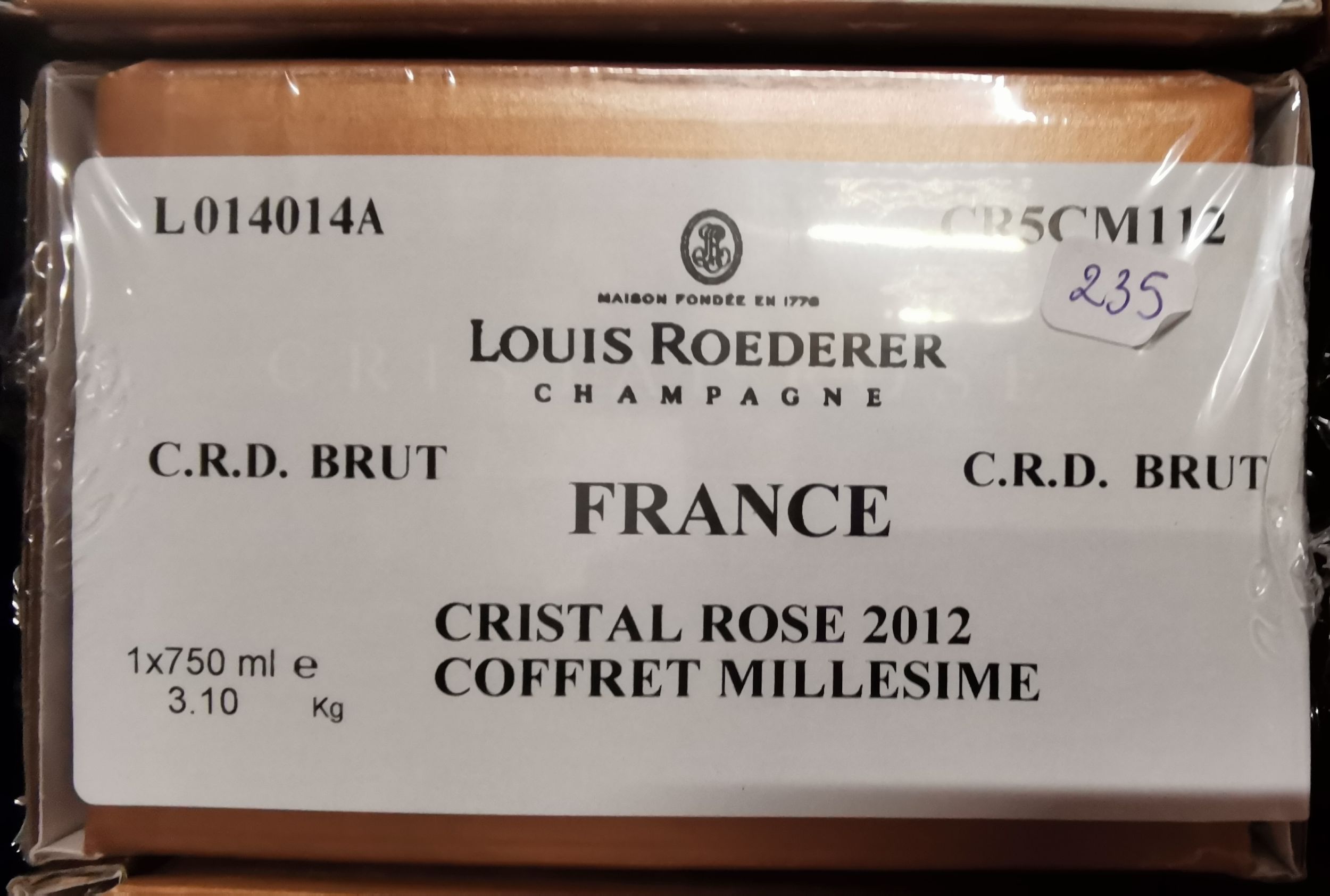 6 bouteilles CHAMPAGNE :  | H&ocirc;tel Des Ventes de Monte-Carlo