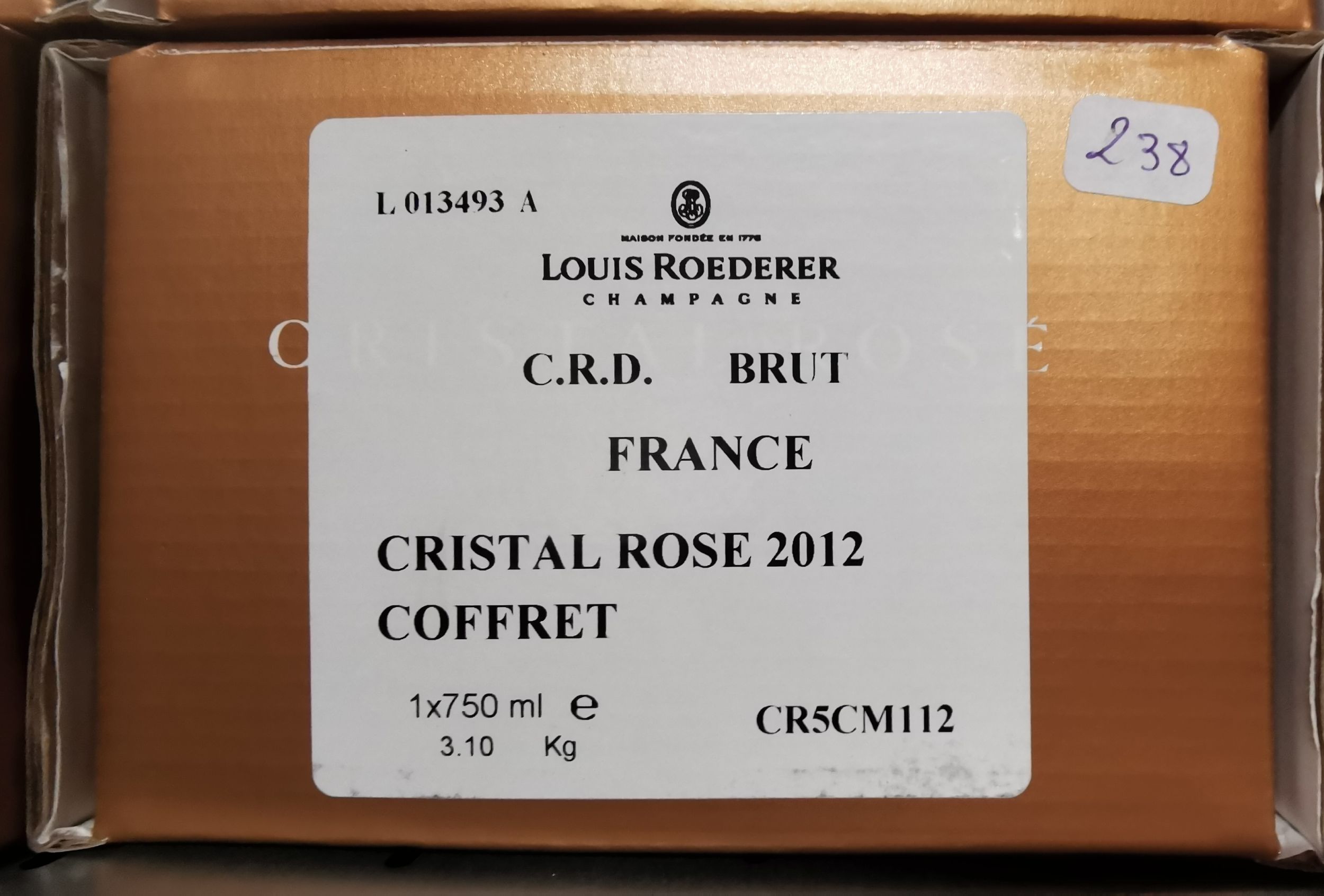 6 bouteilles CHAMPAGNE :  | H&ocirc;tel Des Ventes de Monte-Carlo