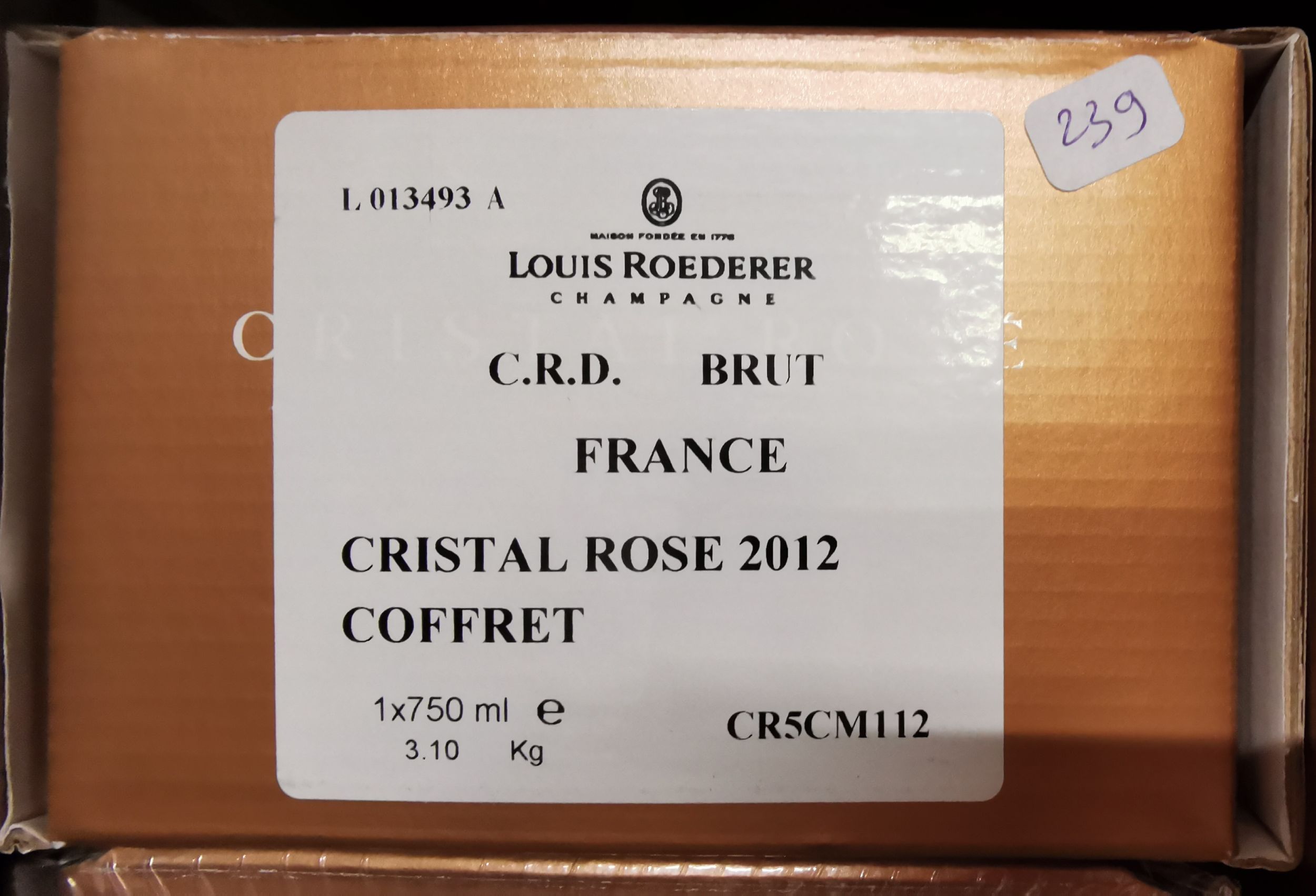 6 bouteilles CHAMPAGNE :  | H&ocirc;tel Des Ventes de Monte-Carlo