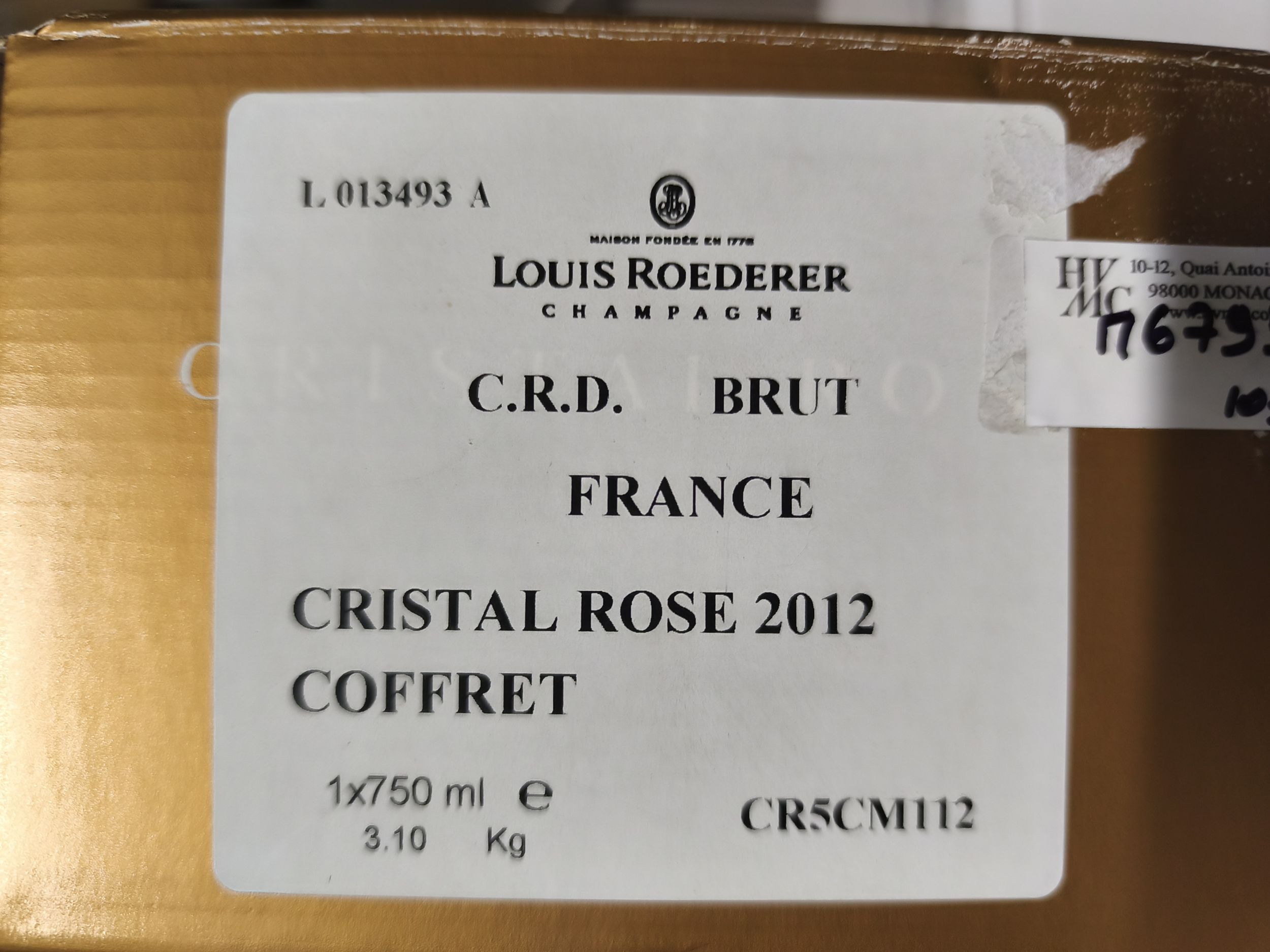 2 bouteilles BLANCS DIVERS :  | H&ocirc;tel Des Ventes de Monte-Carlo
