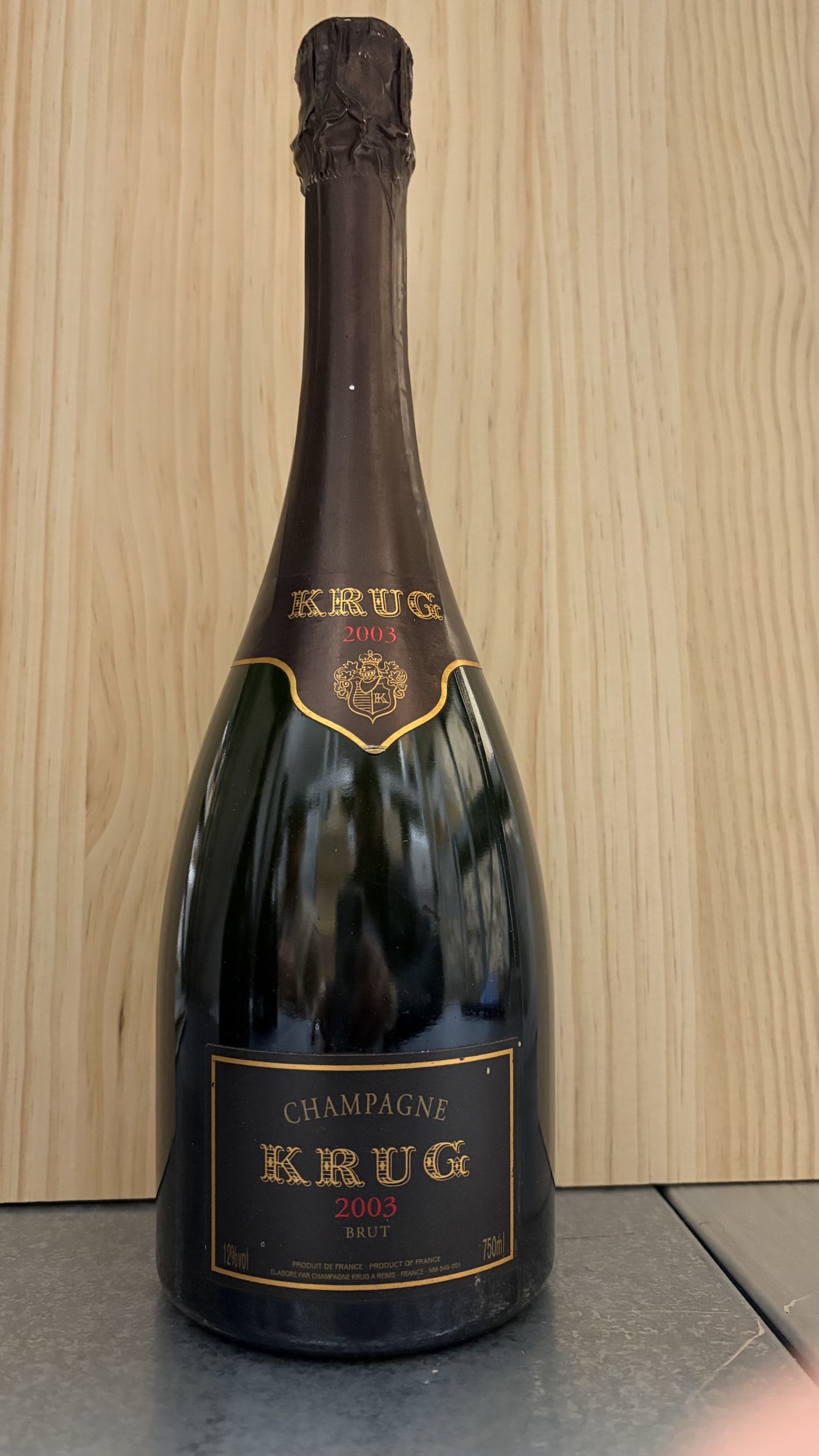 1  bouteille  CHAMPAGNE  