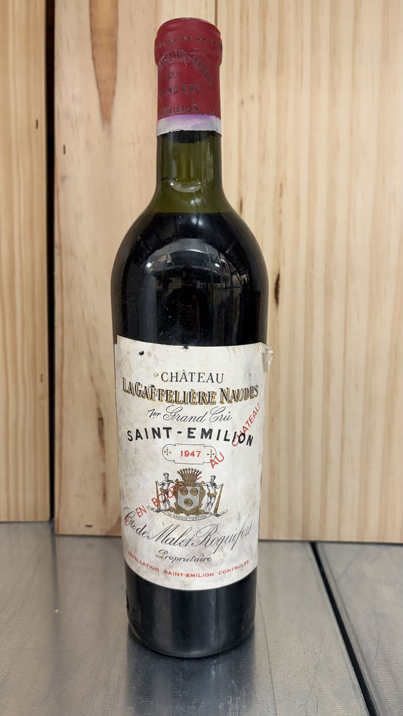 1  bouteille  Château  LA GAFFELIÈRE,