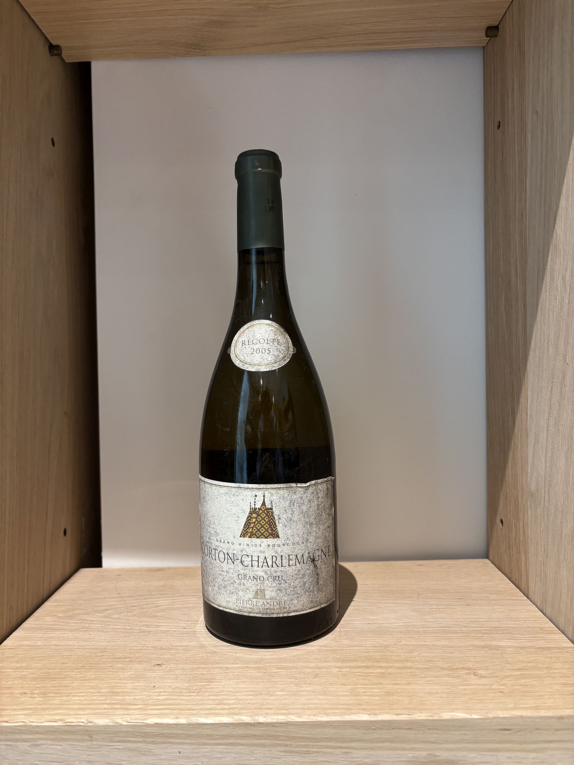1 bouteille CORTON CHARLEMAGNE