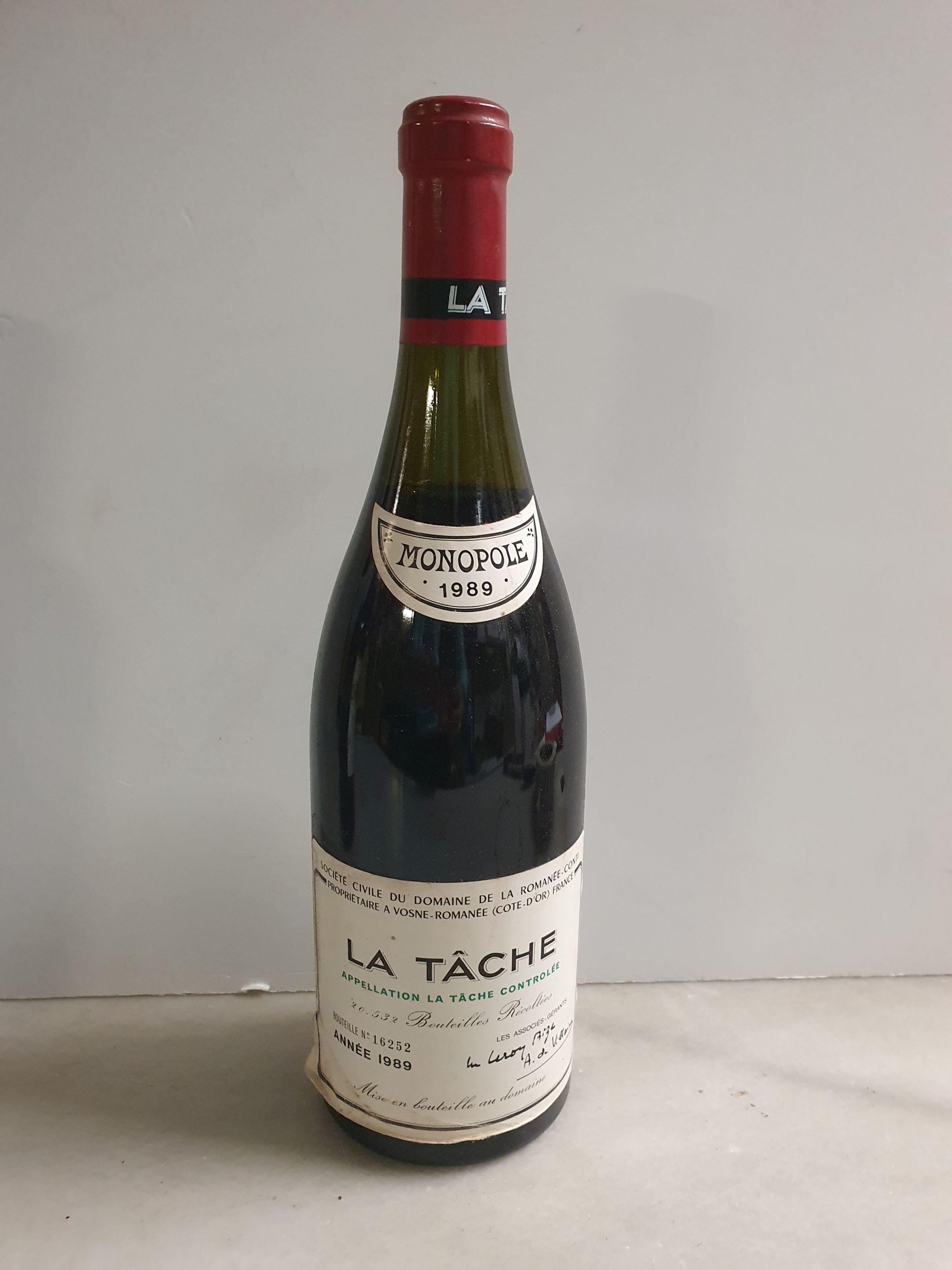 1  bouteille  LA TÂCHE, 