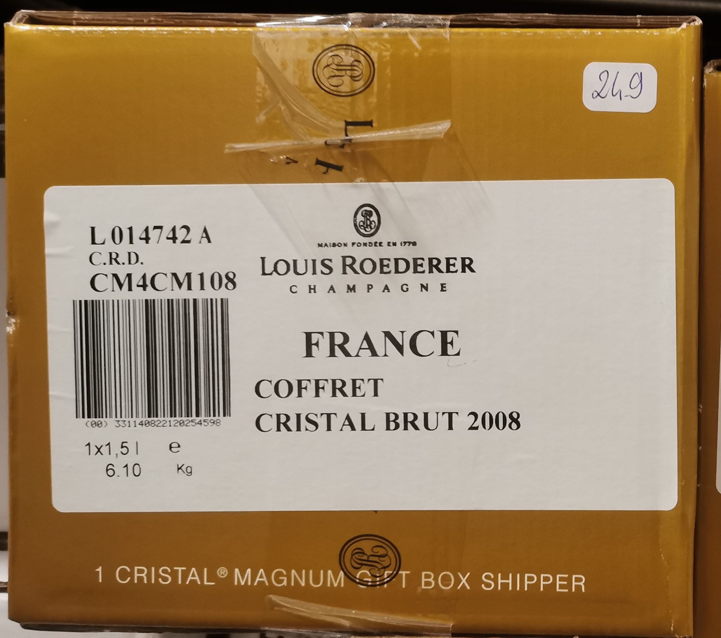 6 bouteilles CHAMPAGNE :  | H&ocirc;tel Des Ventes de Monte-Carlo