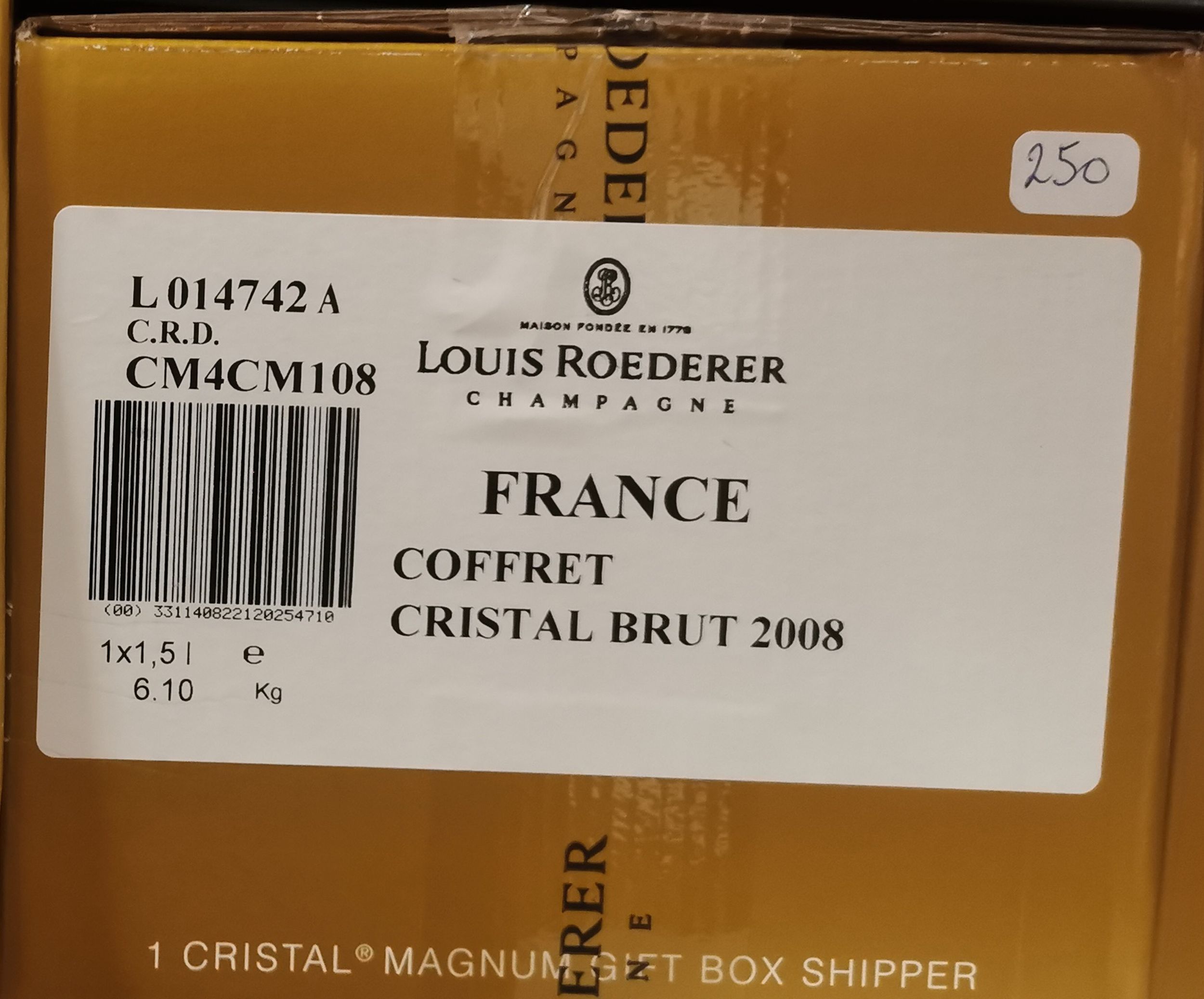 6 bouteilles CHAMPAGNE :  | H&ocirc;tel Des Ventes de Monte-Carlo