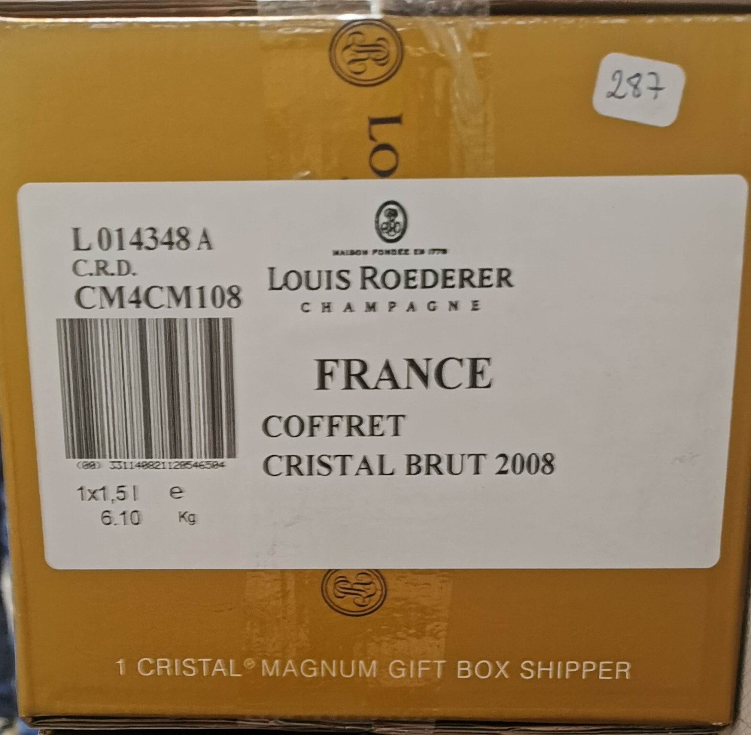 6 bouteilles CHAMPAGNE :  | H&ocirc;tel Des Ventes de Monte-Carlo