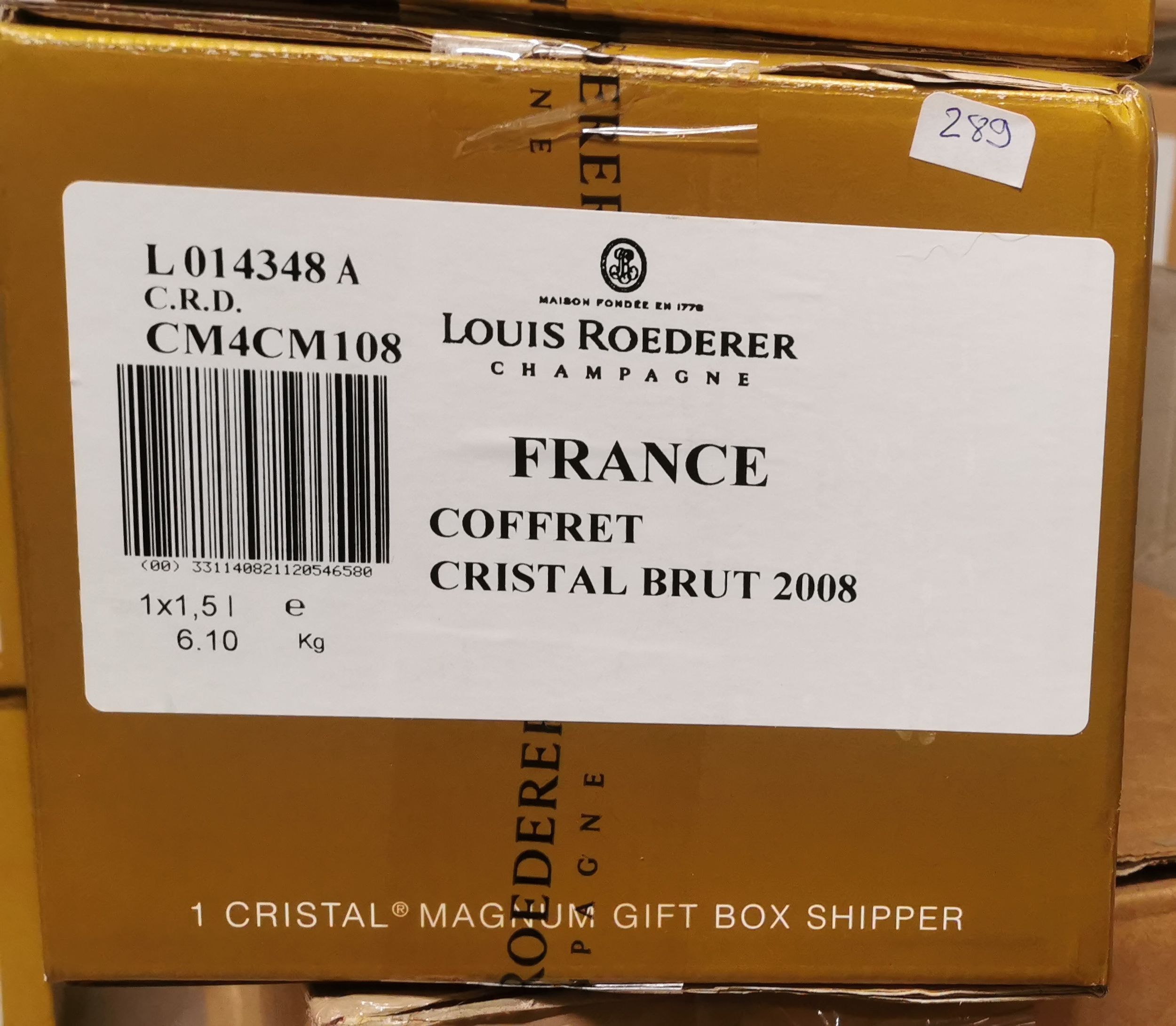 6 bouteilles CHAMPAGNE :  | H&ocirc;tel Des Ventes de Monte-Carlo