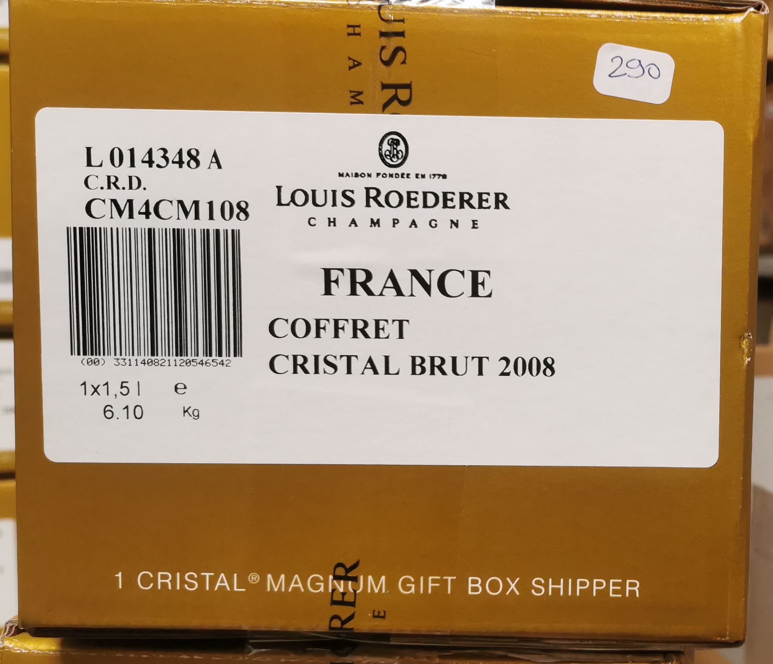 6 bouteilles CHAMPAGNE :  | H&ocirc;tel Des Ventes de Monte-Carlo