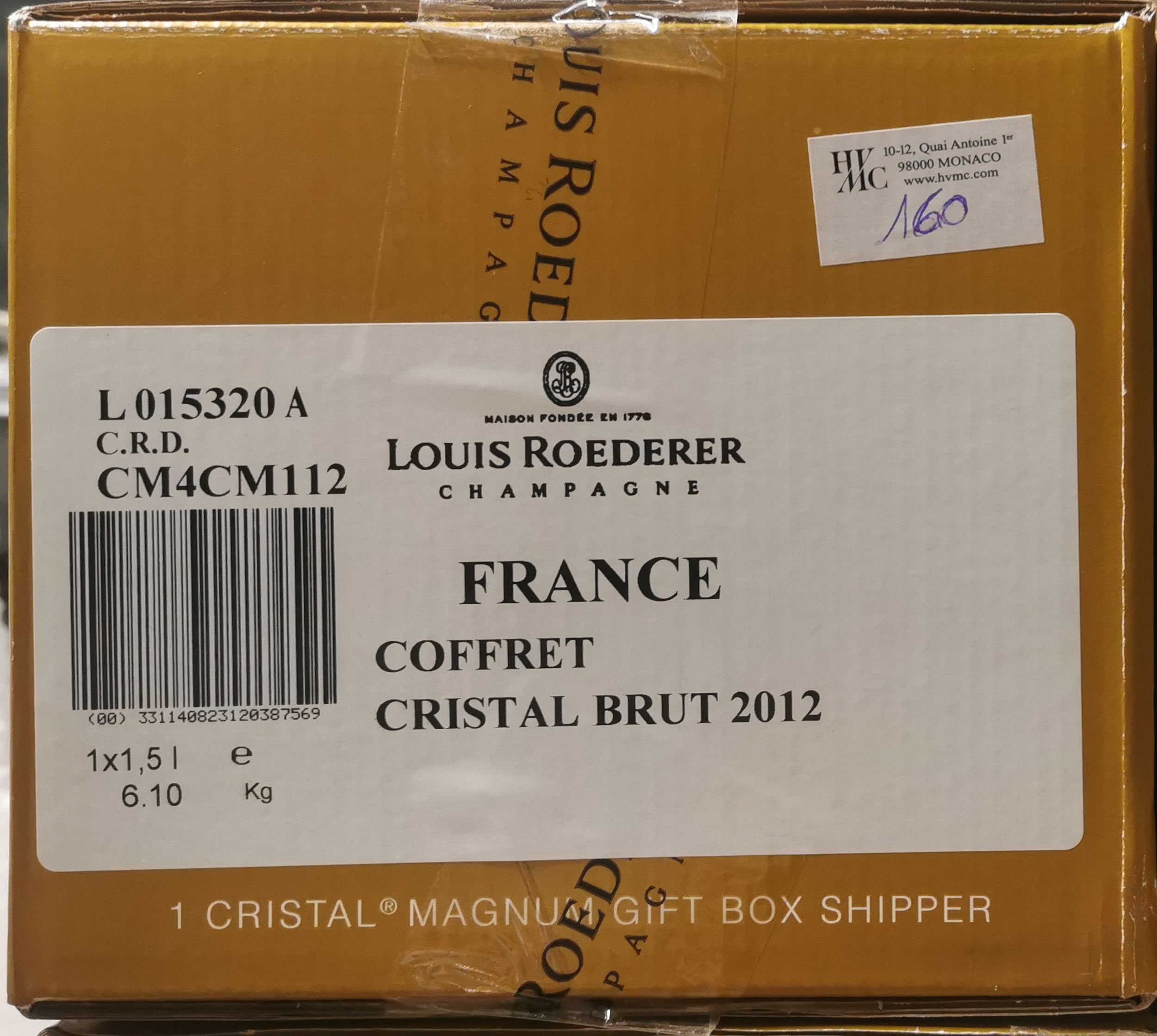 6 bouteilles CHAMPAGNE :  | H&ocirc;tel Des Ventes de Monte-Carlo