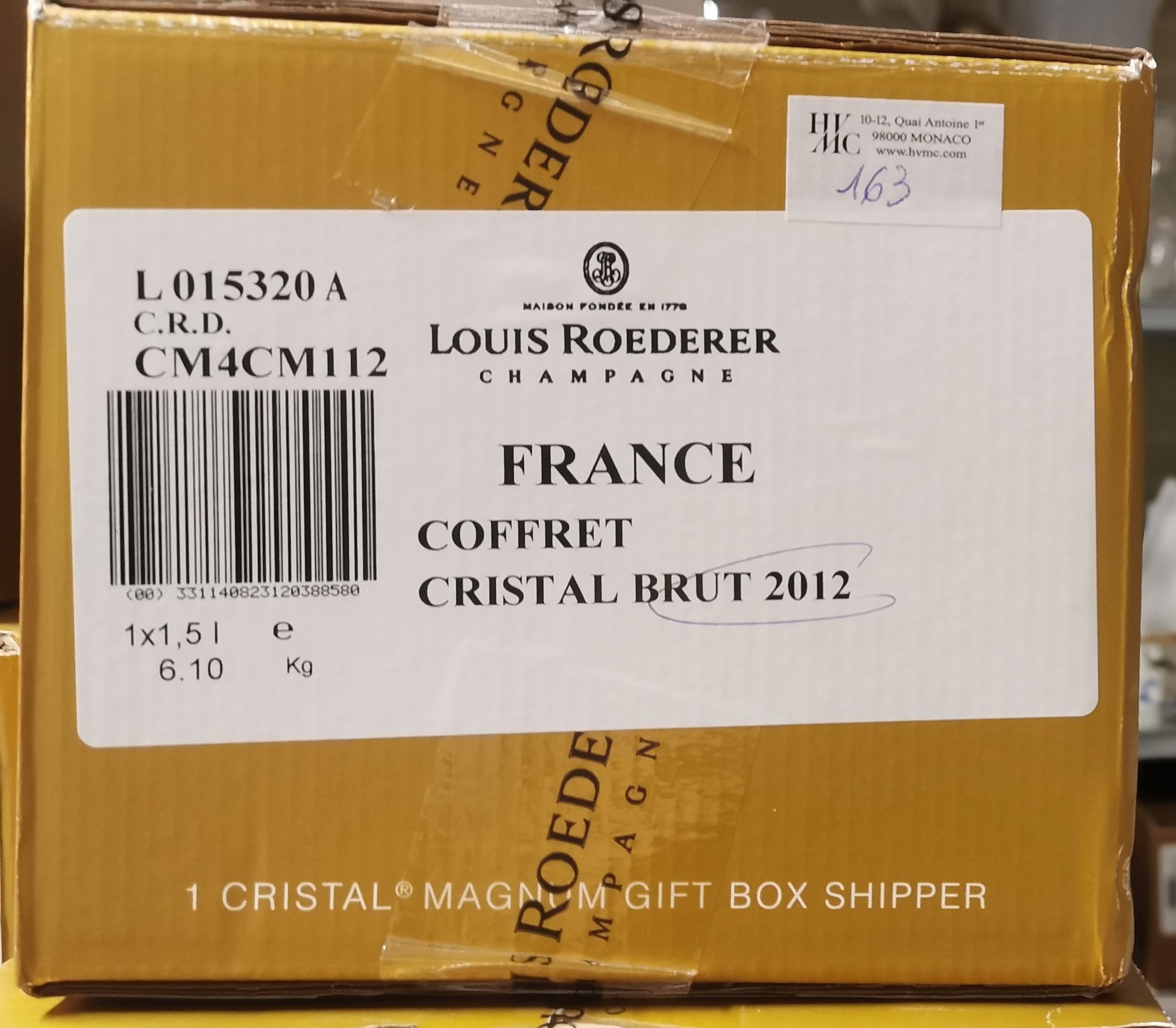 6 bouteilles CHAMPAGNE :  | H&ocirc;tel Des Ventes de Monte-Carlo