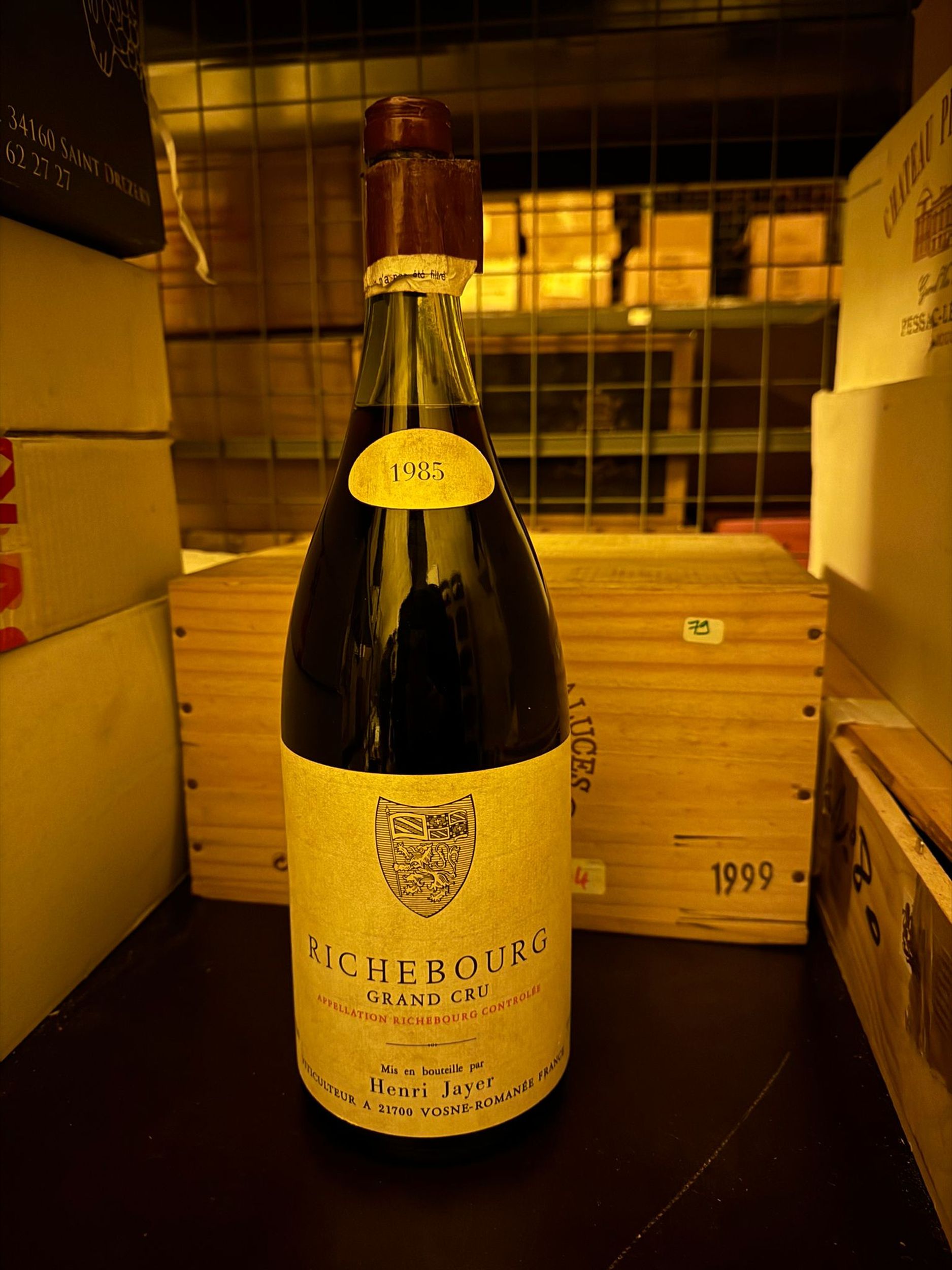 1  magnum RICHEBOURG, Henri Jayer 1985:  | H&ocirc;tel Des Ventes de Monte-Carlo