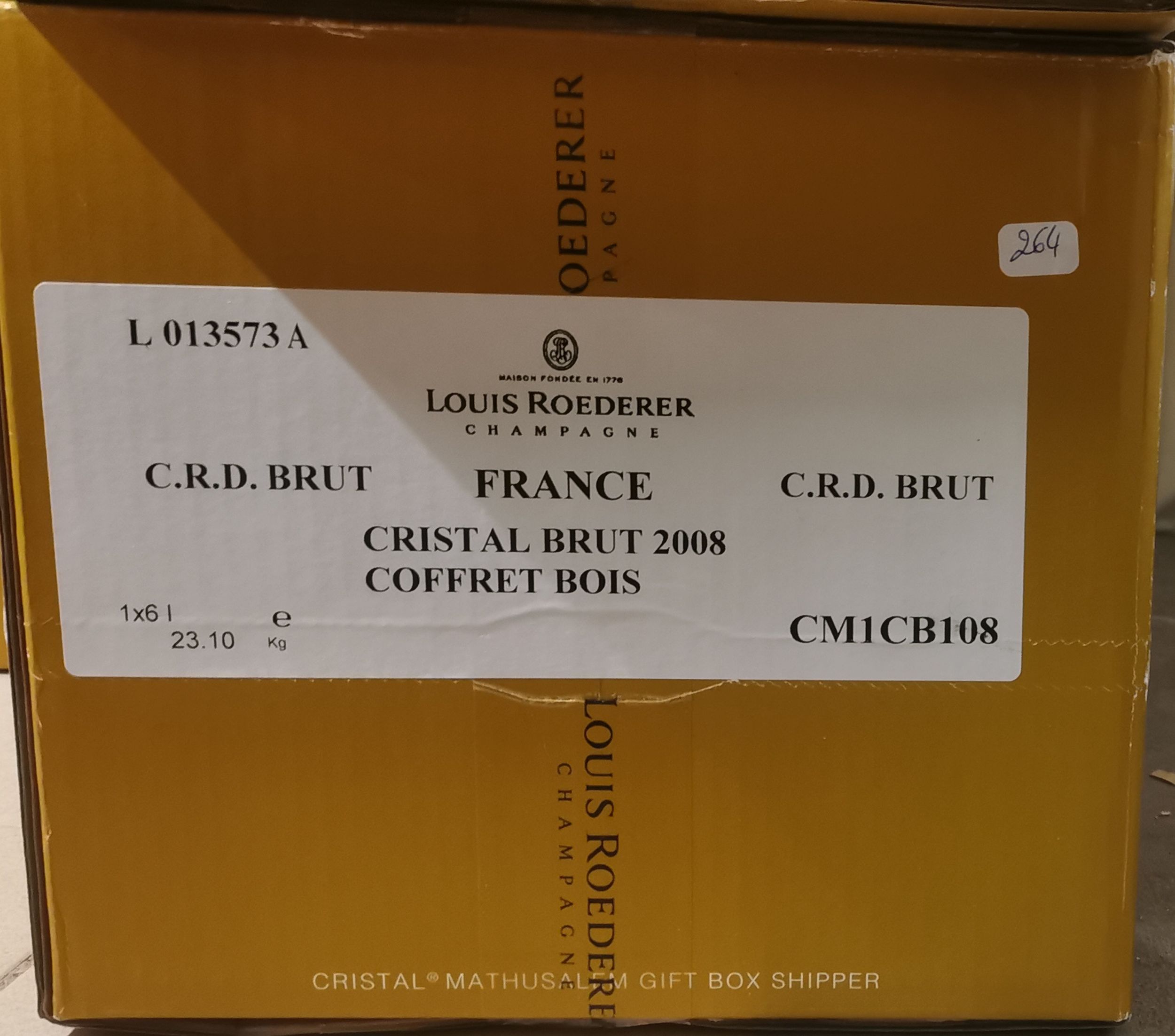 6 bouteilles CHAMPAGNE :  | H&ocirc;tel Des Ventes de Monte-Carlo