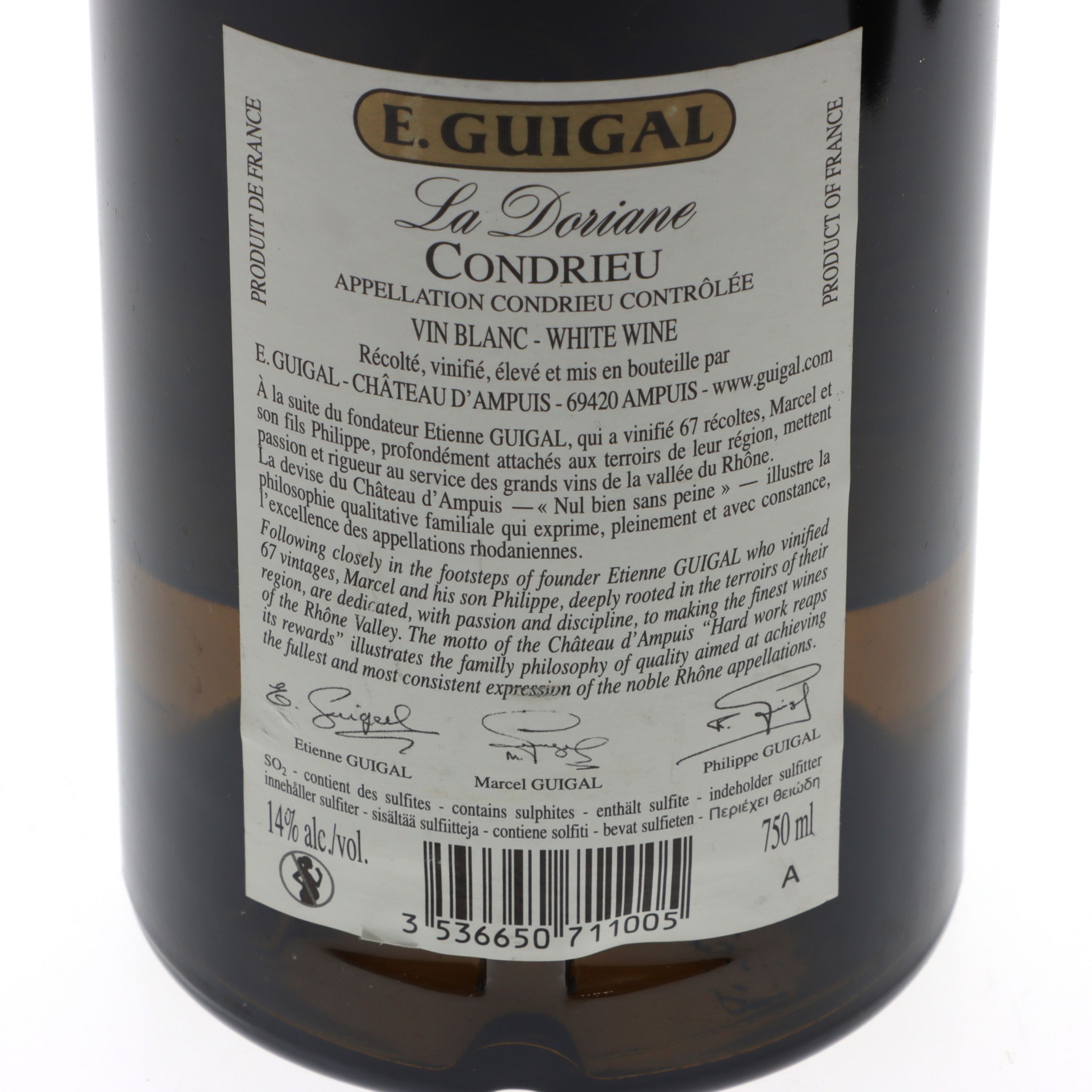 10 bouteilles CONDRIEU :  | H&ocirc;tel Des Ventes de Monte-Carlo
