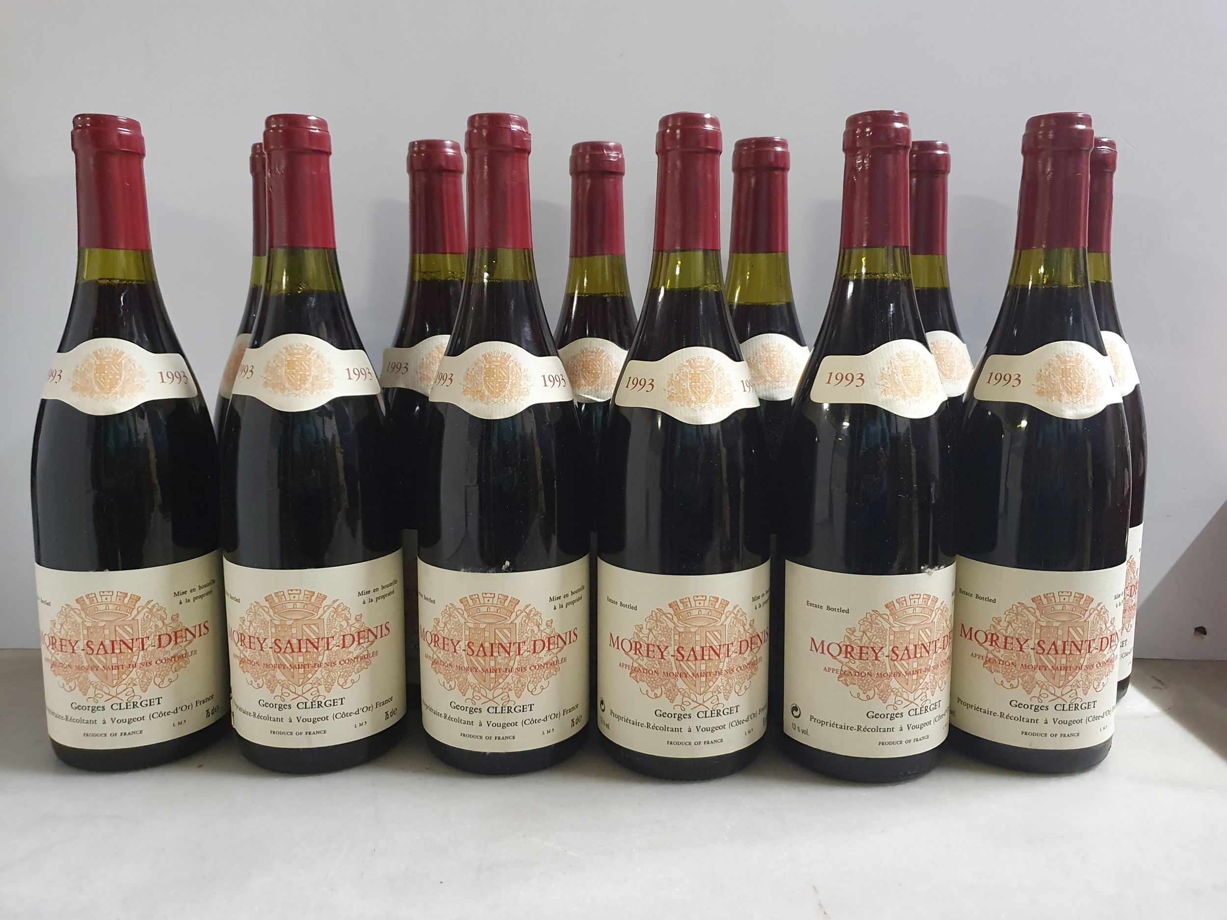 12 bouteilles  MOREY-ST-DENIS 