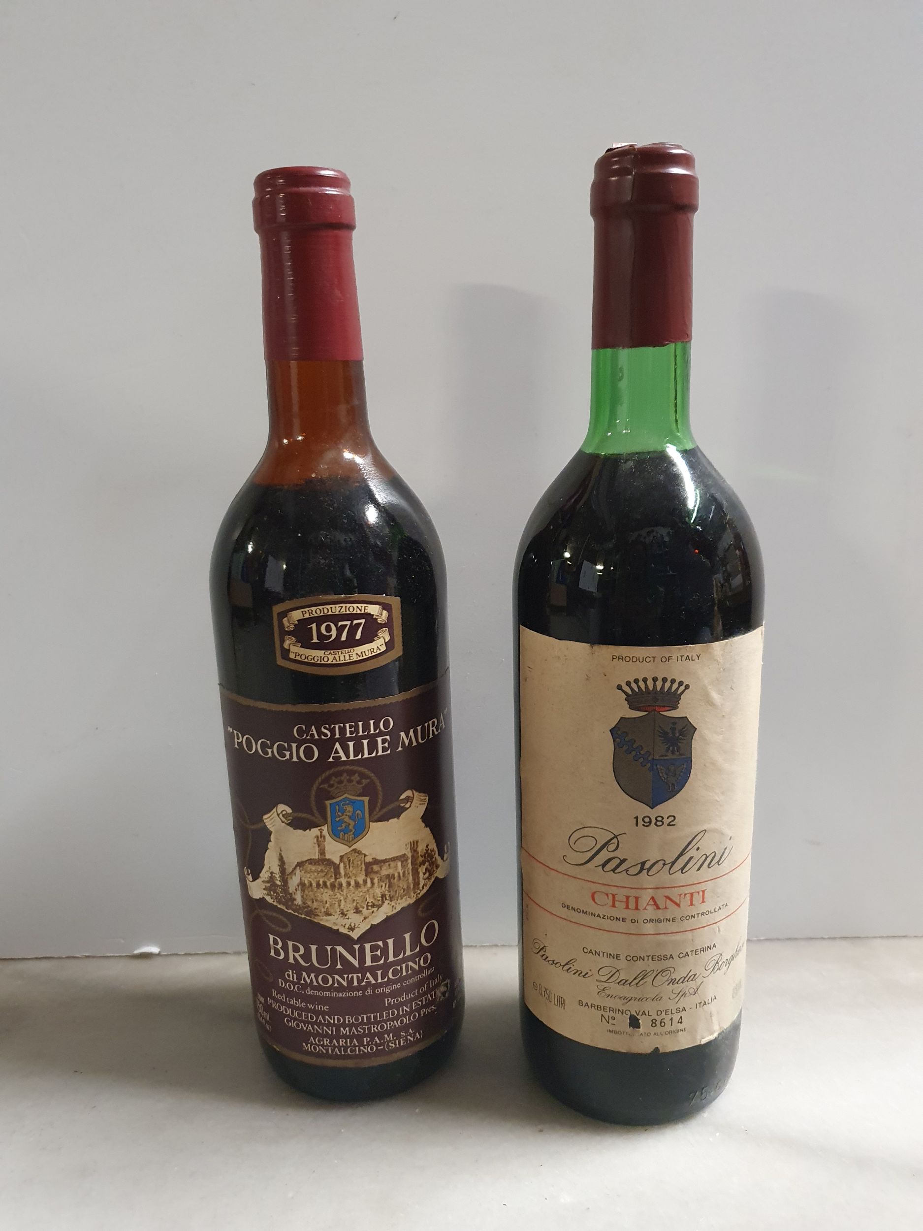 2 bouteilles  VINS ITALIENS 