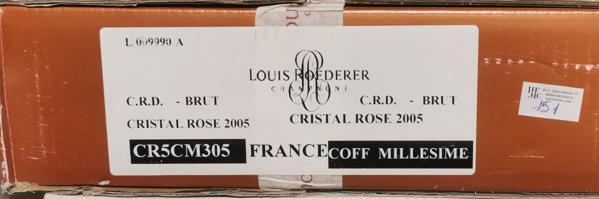6 bouteilles CHAMPAGNE :  | H&ocirc;tel Des Ventes de Monte-Carlo