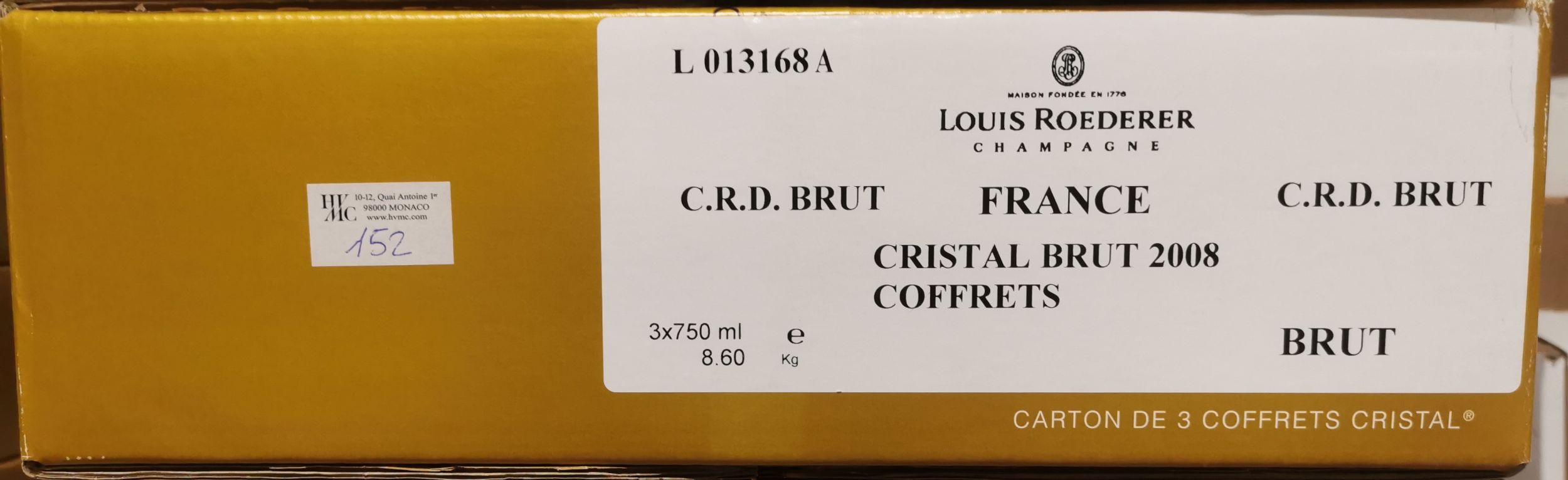 6 bouteilles CHAMPAGNE :  | H&ocirc;tel Des Ventes de Monte-Carlo