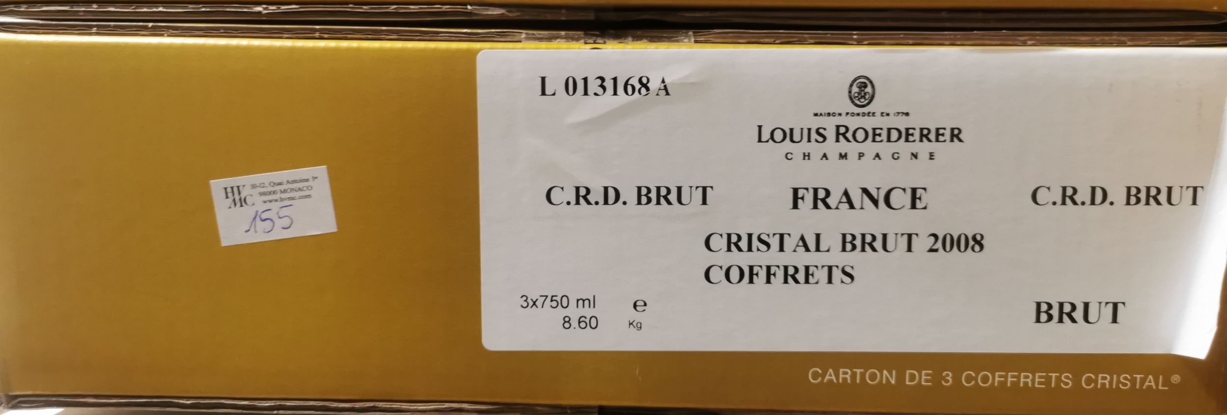 6 bouteilles CHAMPAGNE :  | H&ocirc;tel Des Ventes de Monte-Carlo