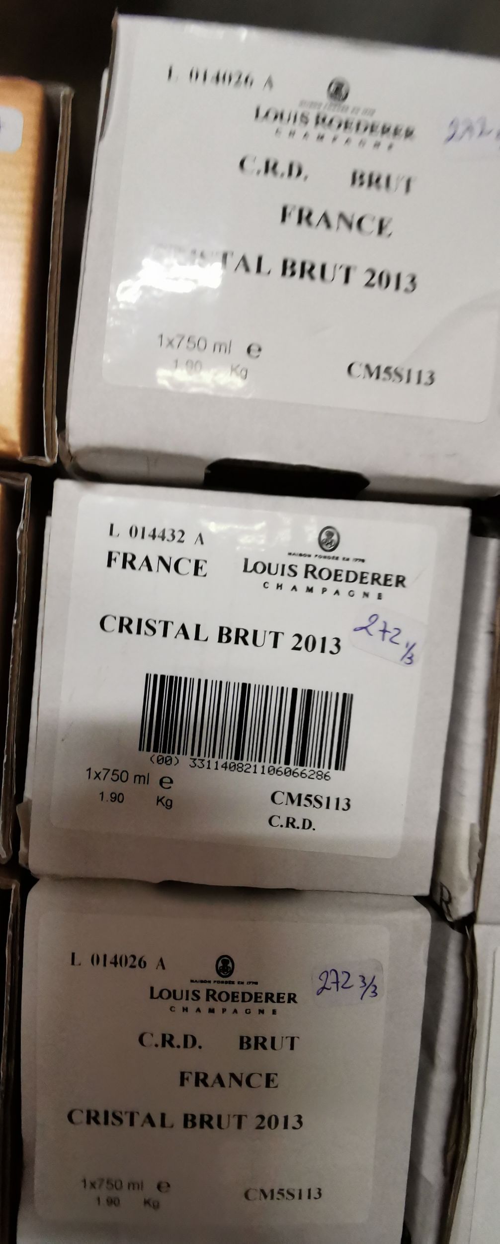 6 bouteilles CHAMPAGNE :  | H&ocirc;tel Des Ventes de Monte-Carlo