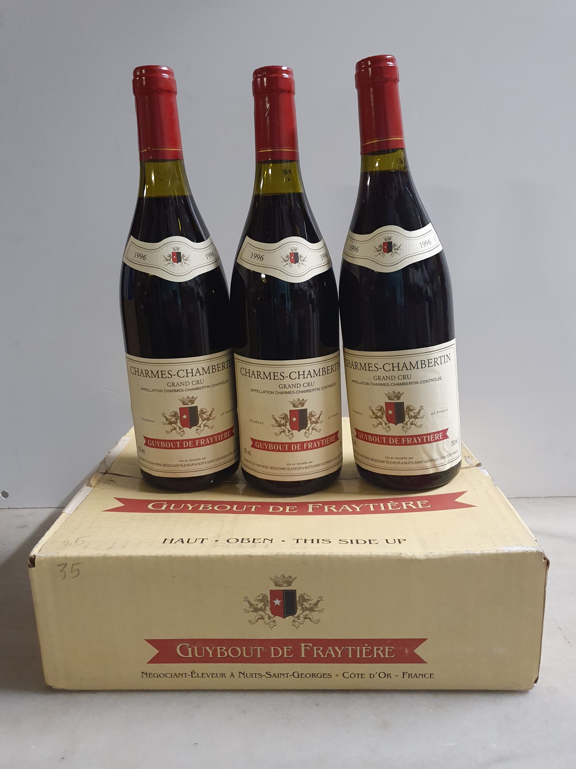 3 bouteilles  CHARMES-CHAMBERTIN, 