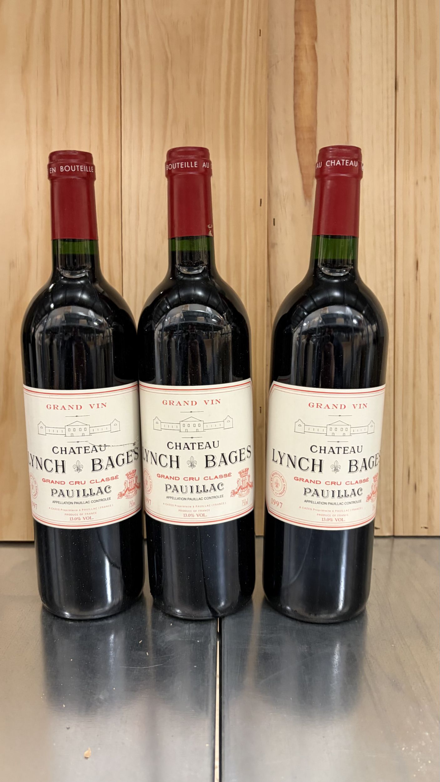 3 bouteilles  Château  LYNCH-BAGES,