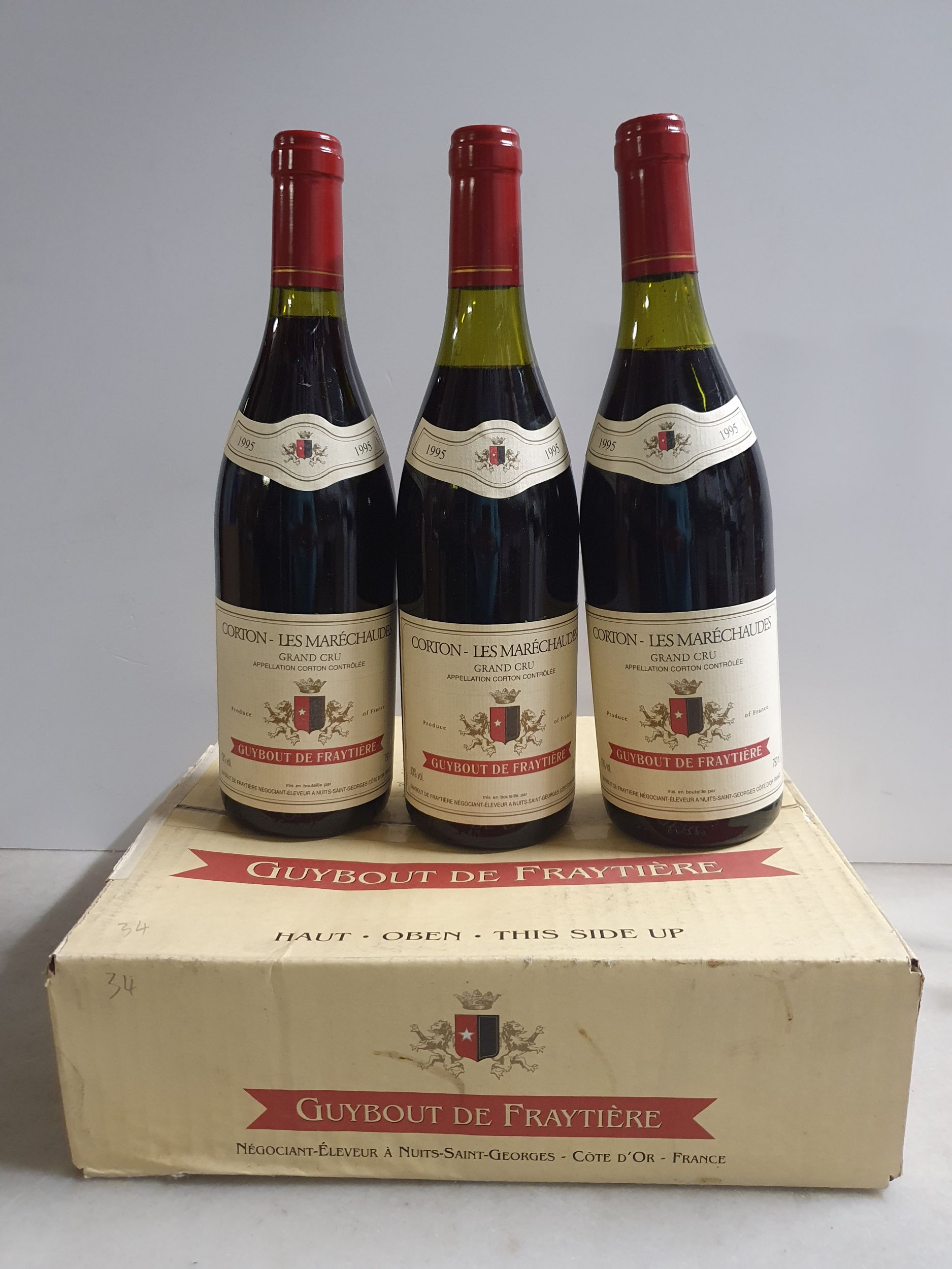 3 bouteilles  CORTON 