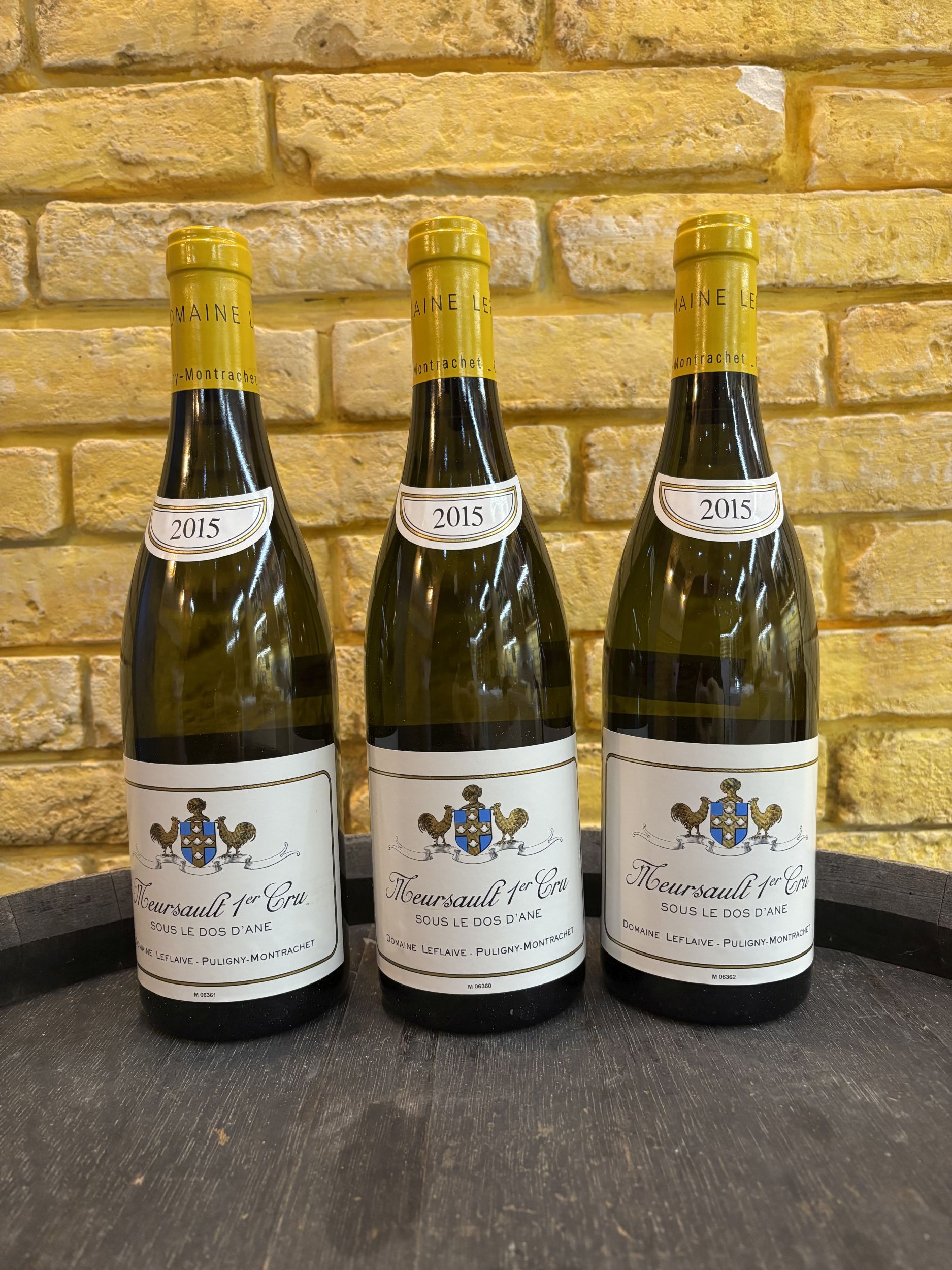 3 bouteilles MEURSAULT "Sous le dos d'Âne"