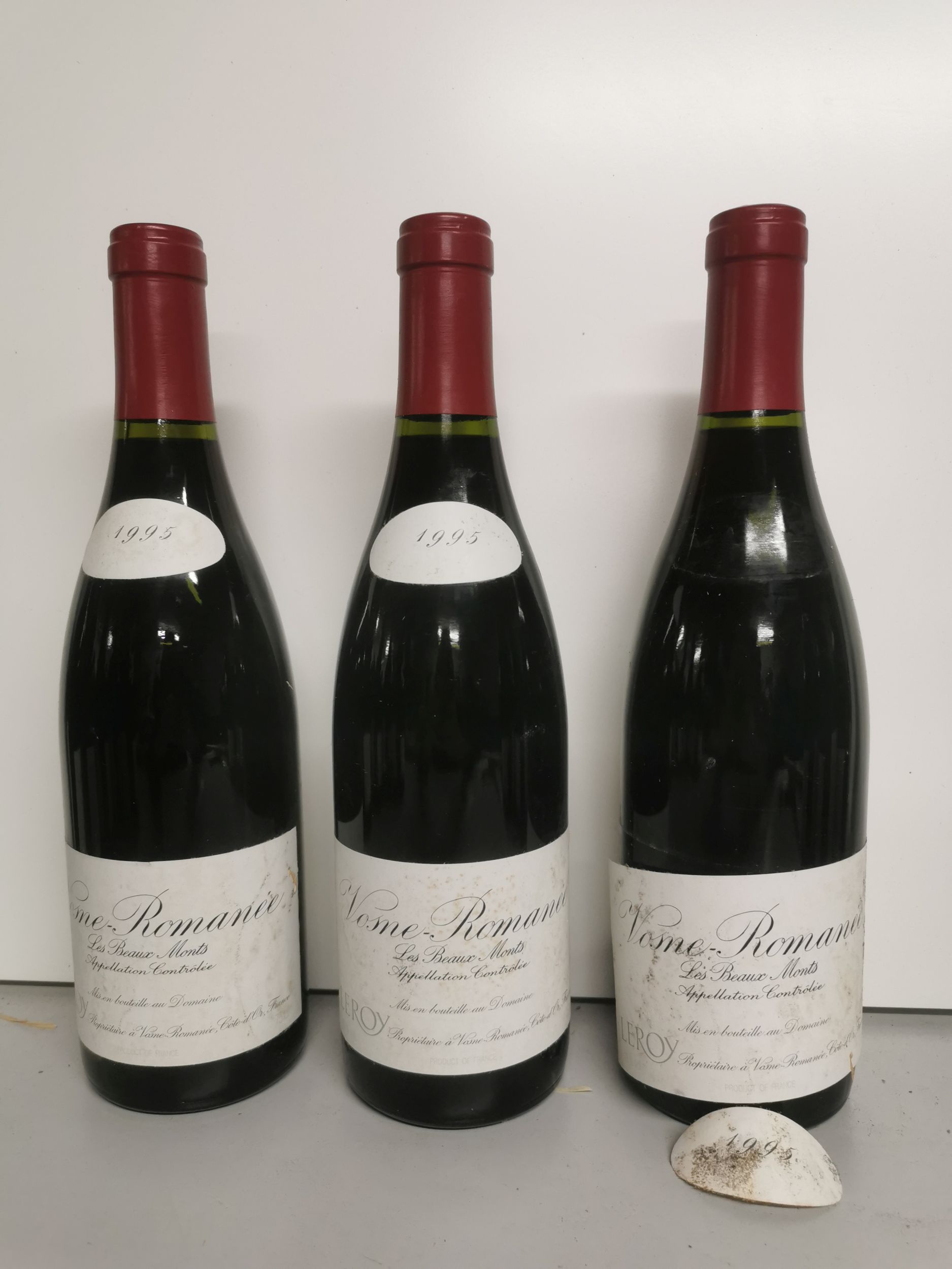 3 bouteilles  VOSNE-ROMANÉE 