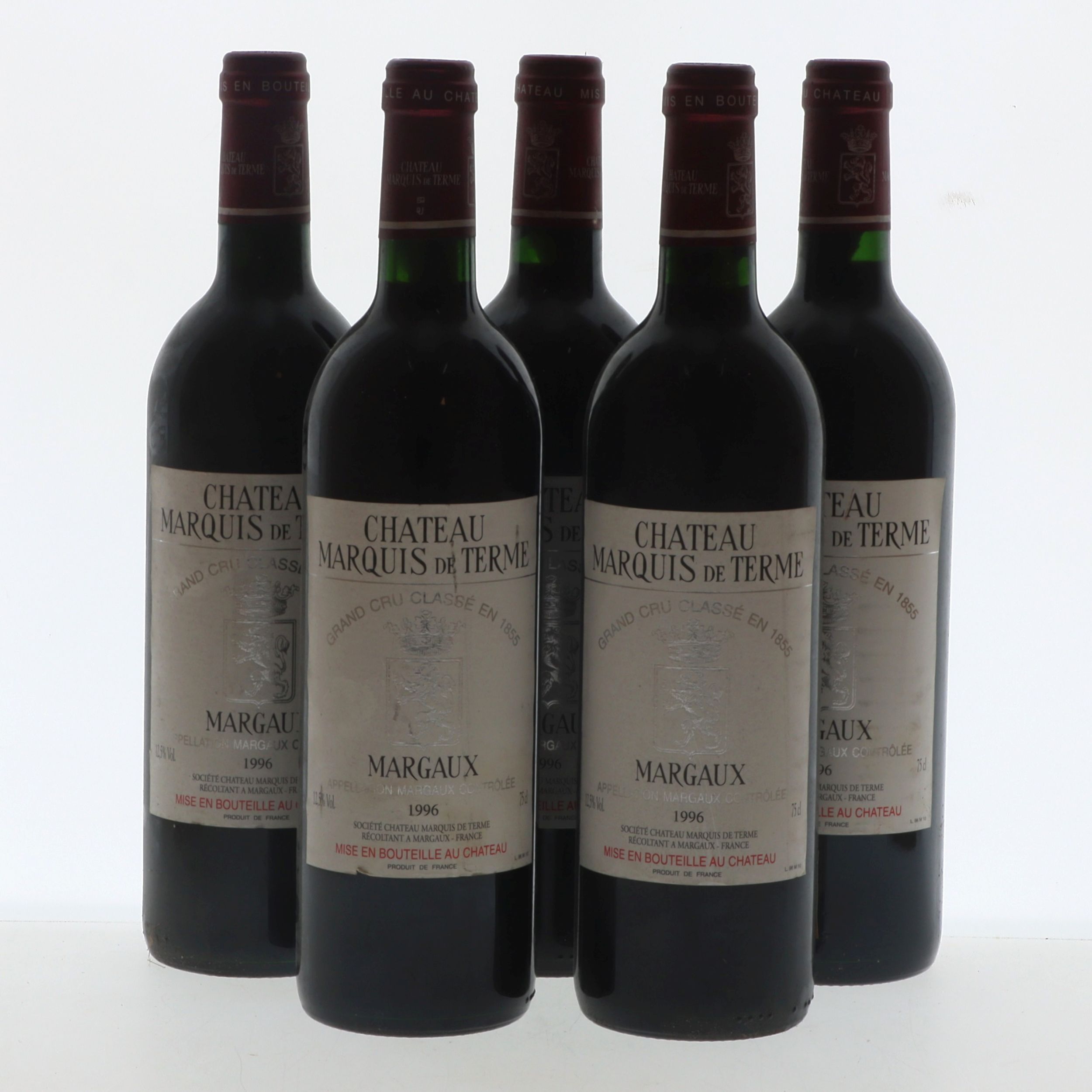 5 bouteilles Château MARQUIS DE TERME