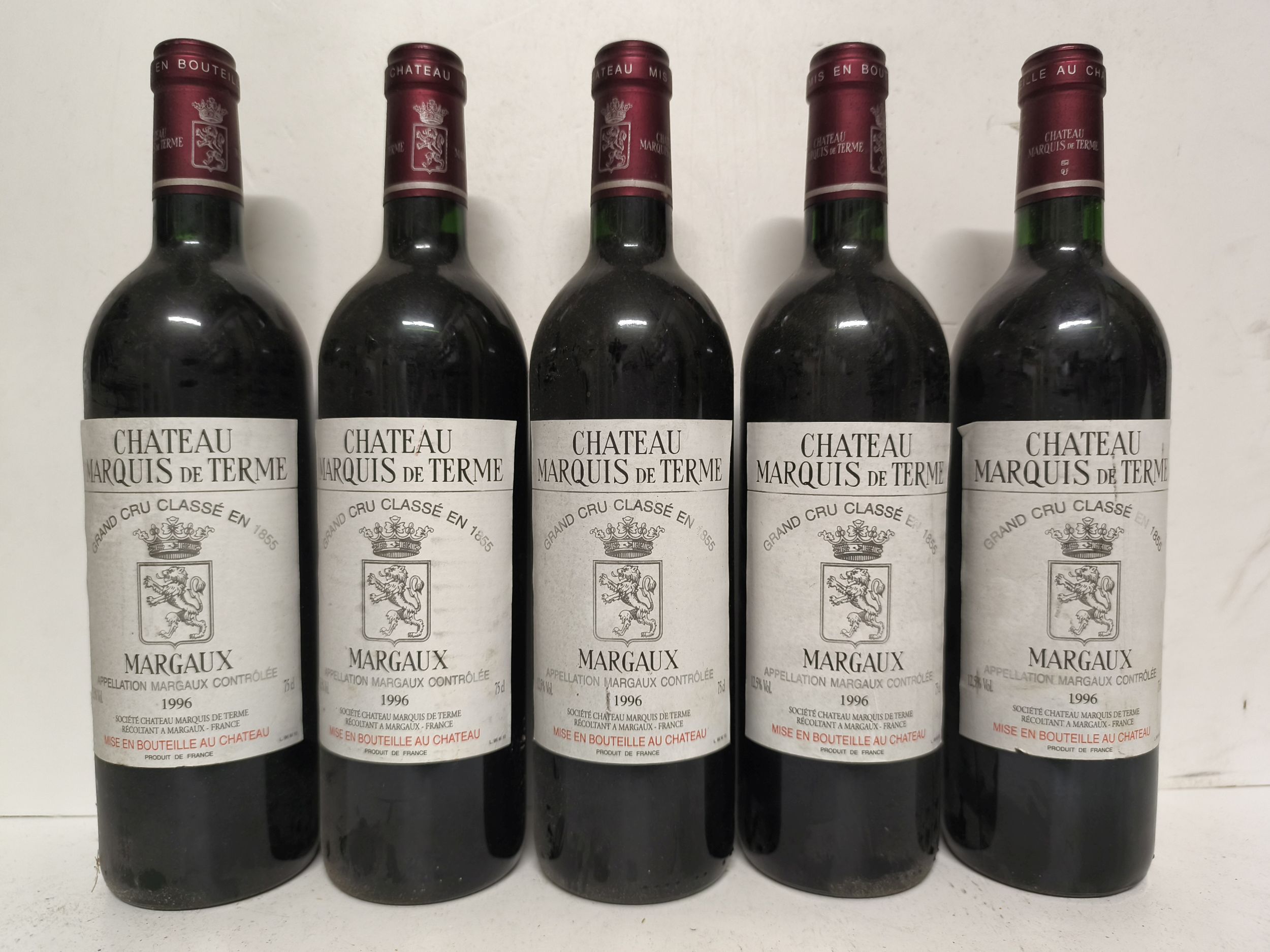 5 bouteilles Château MARQUIS DE TERME:  | H&ocirc;tel Des Ventes de Monte-Carlo