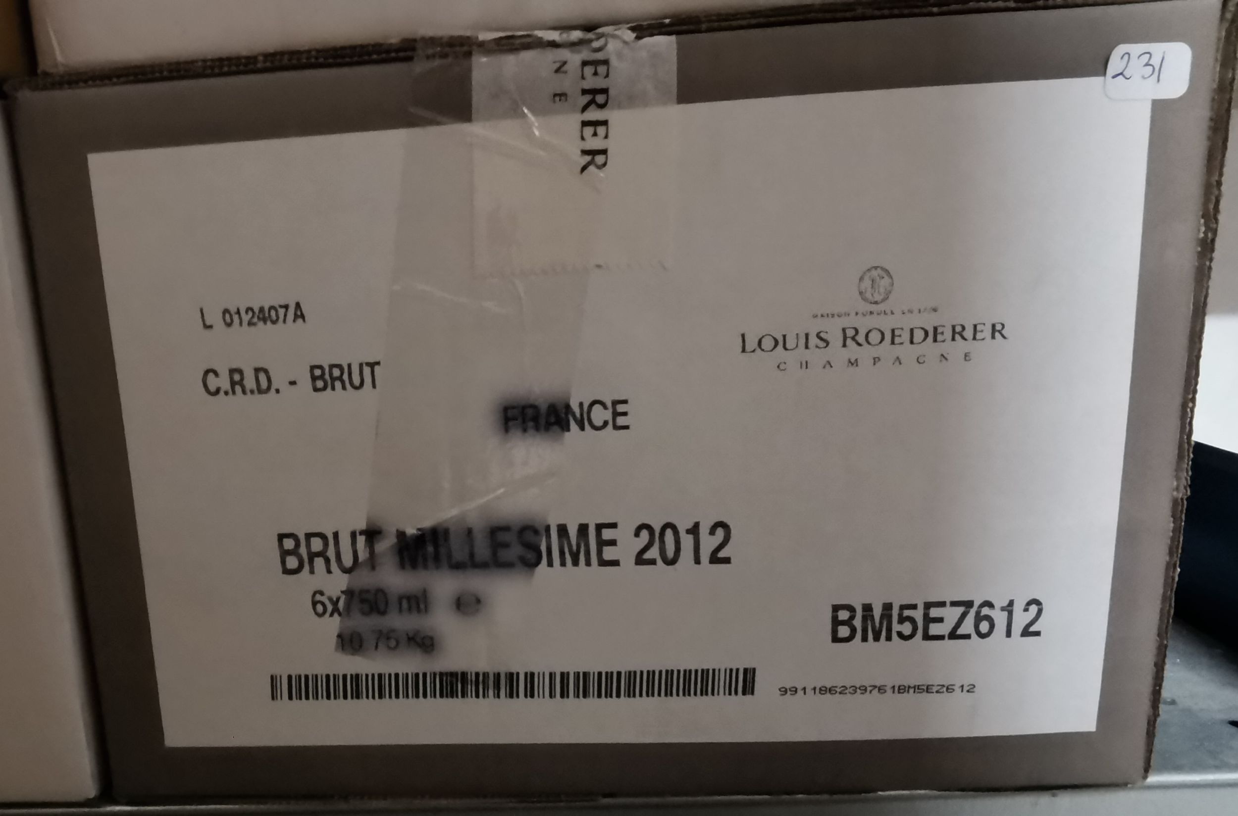 6 bouteilles CHAMPAGNE :  | H&ocirc;tel Des Ventes de Monte-Carlo