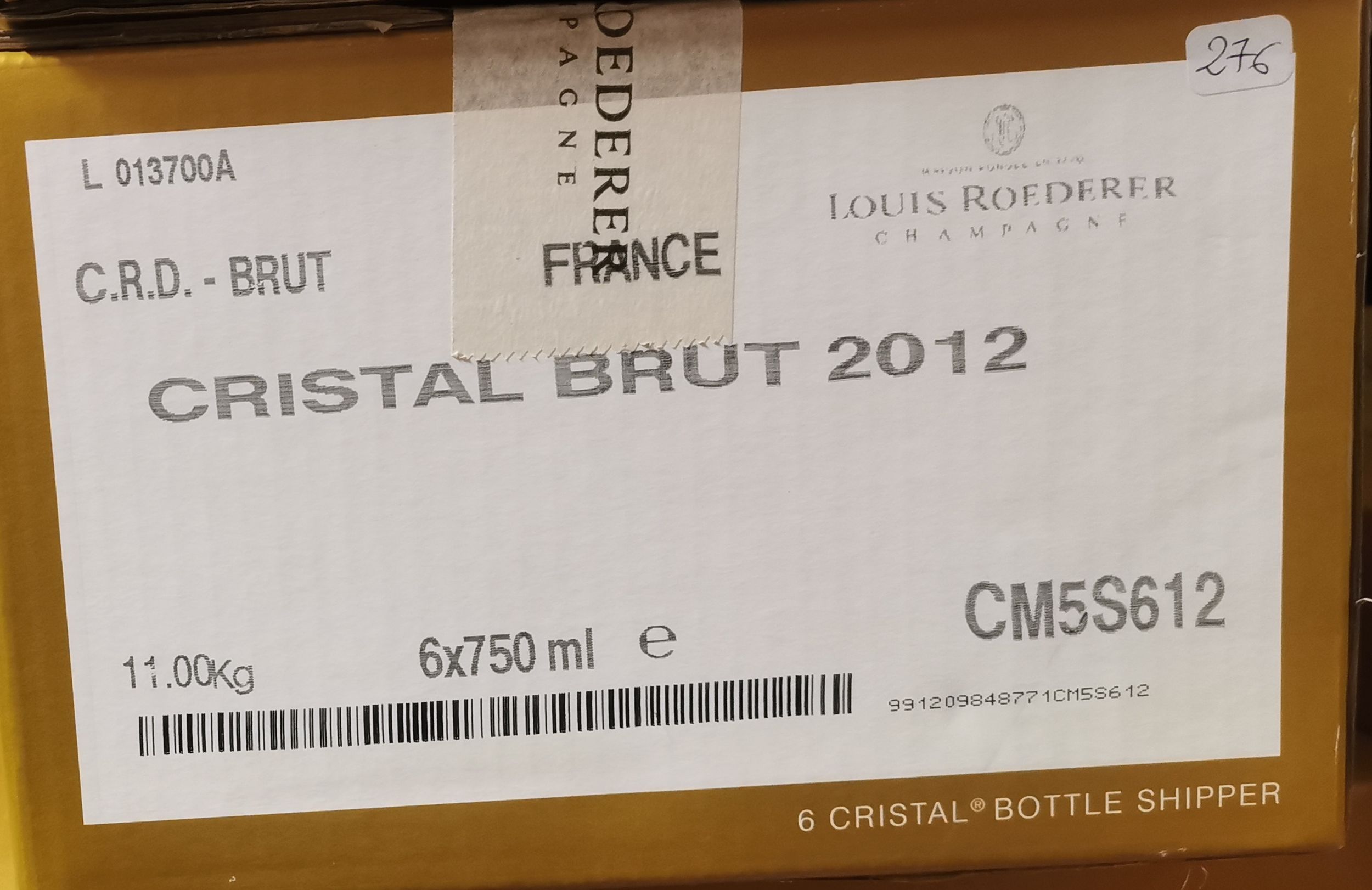 6 bouteilles CHAMPAGNE :  | H&ocirc;tel Des Ventes de Monte-Carlo