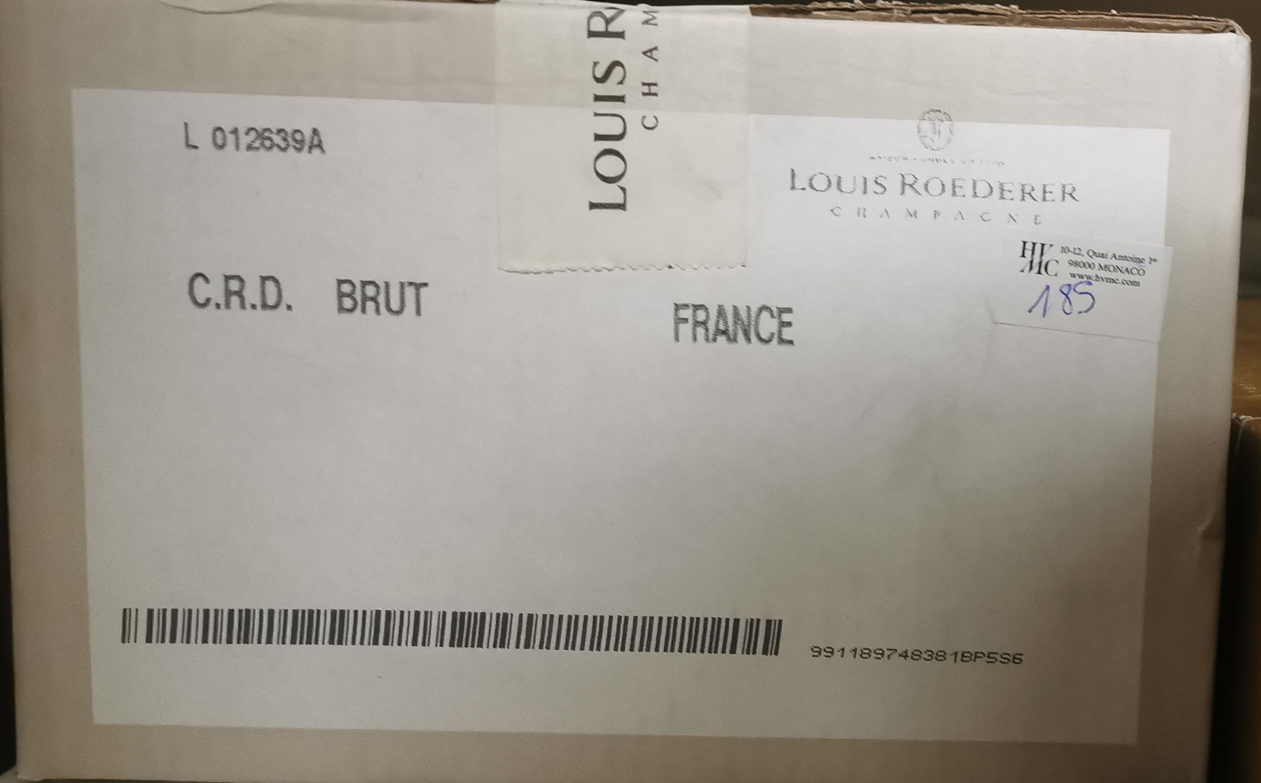 6 bouteilles CHAMPAGNE :  | H&ocirc;tel Des Ventes de Monte-Carlo