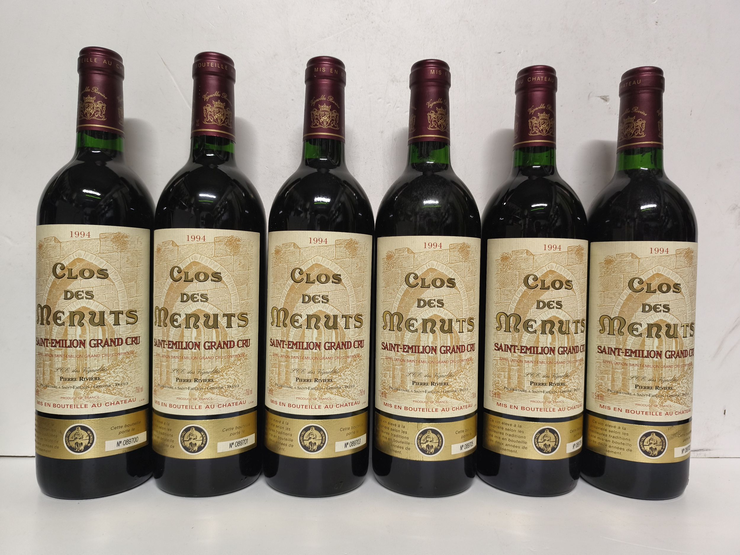 6 bouteilles Château CLOS DES MENUTS