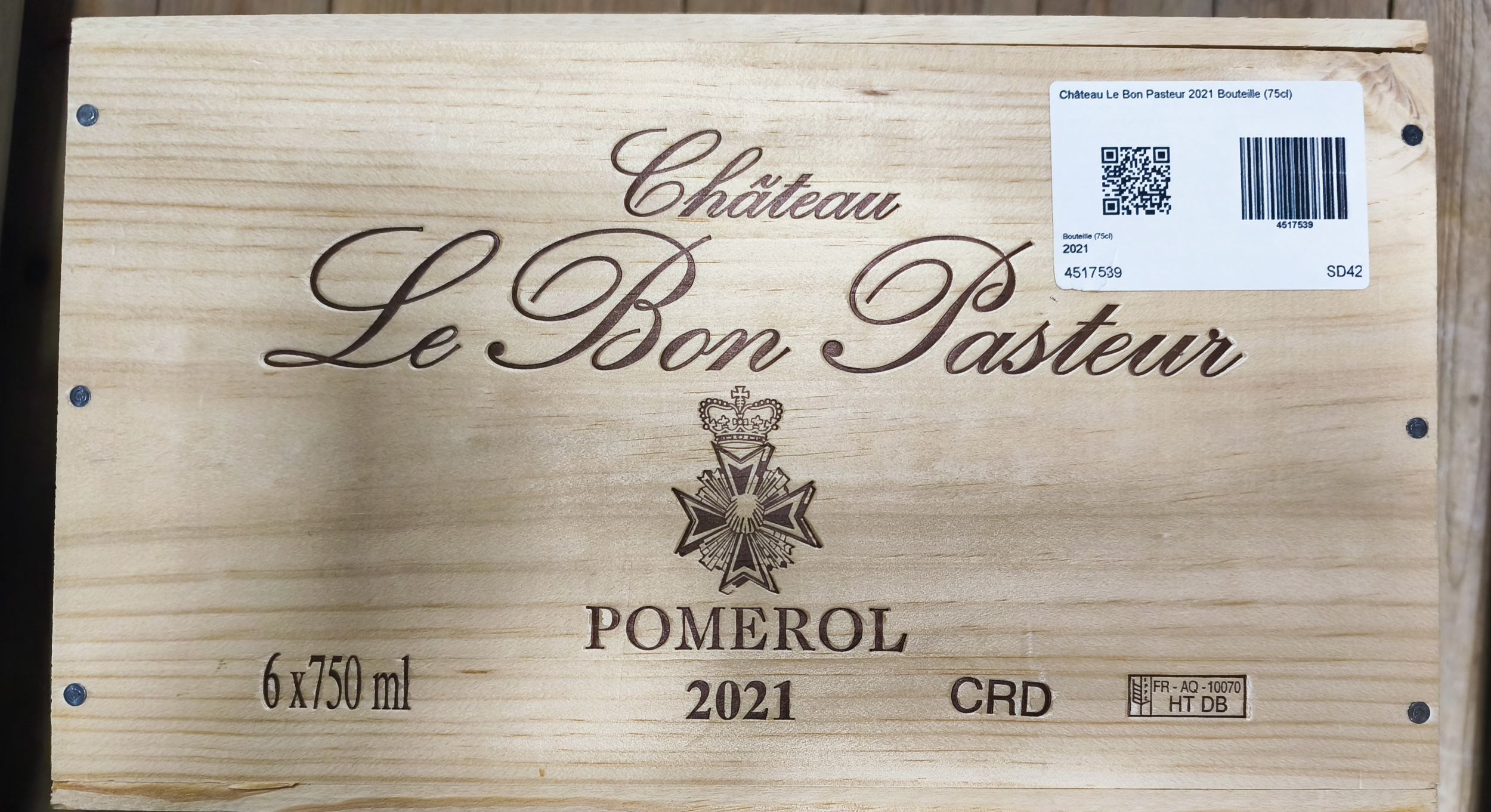 1  bouteille  PETRUS,:  | H&ocirc;tel Des Ventes de Monte-Carlo