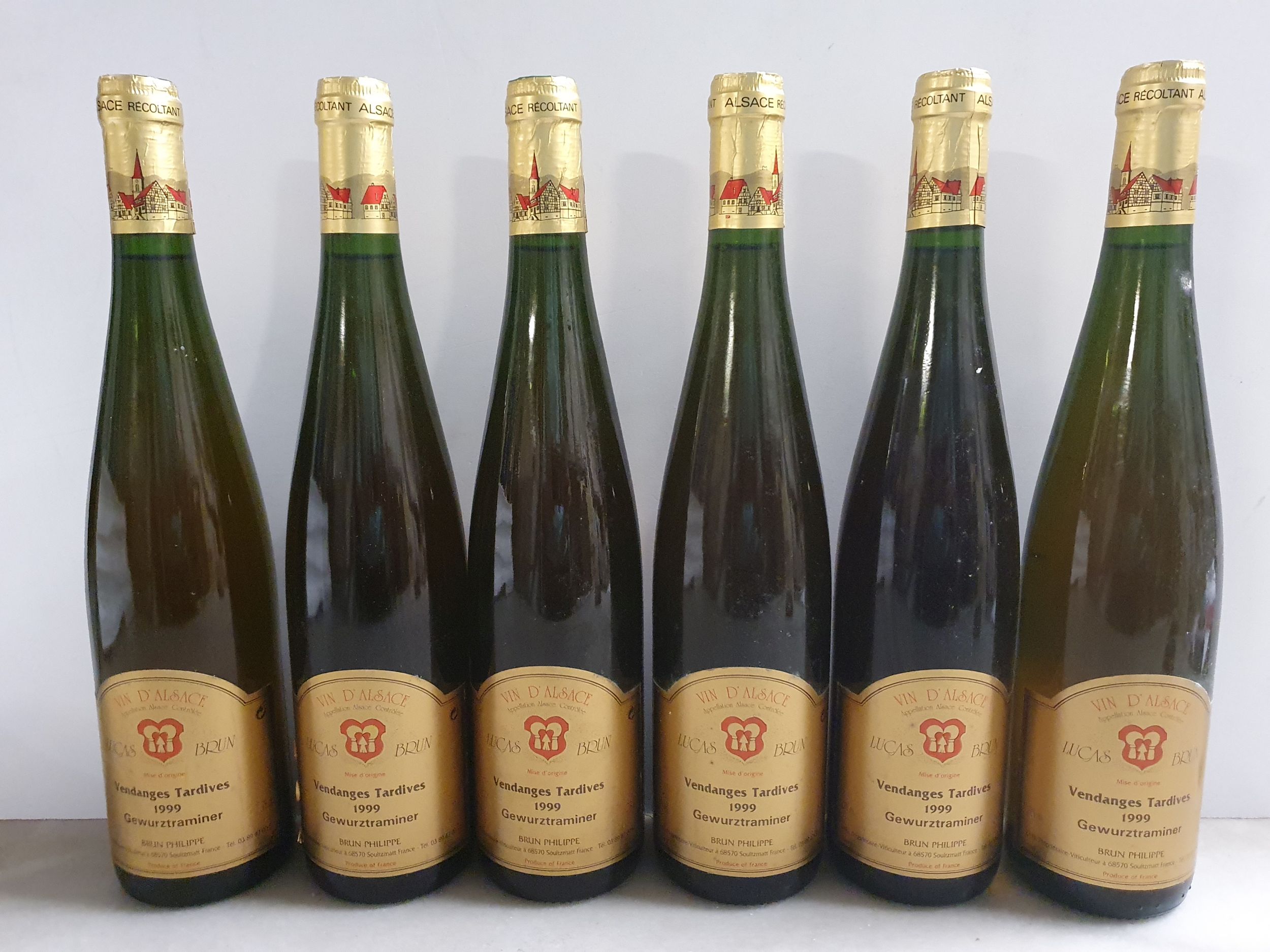 6 bouteilles  GEWURZTRAMINER 