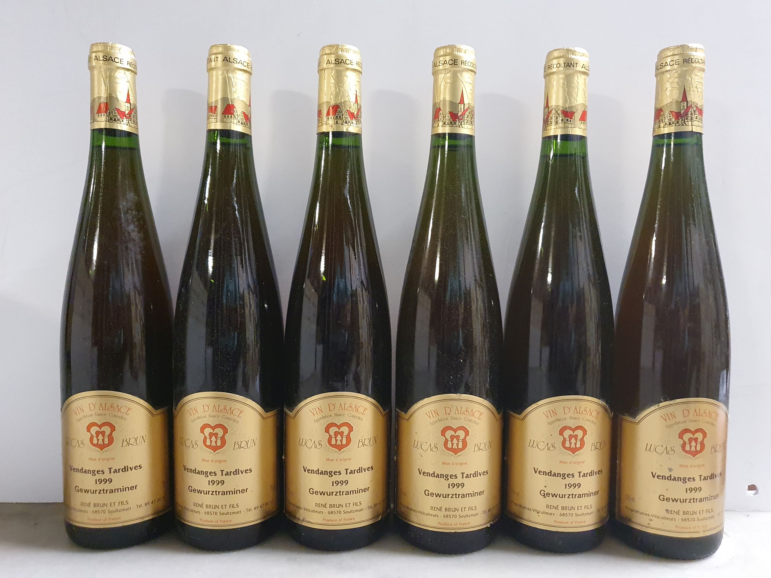 6 bouteilles  GEWURZTRAMINER 