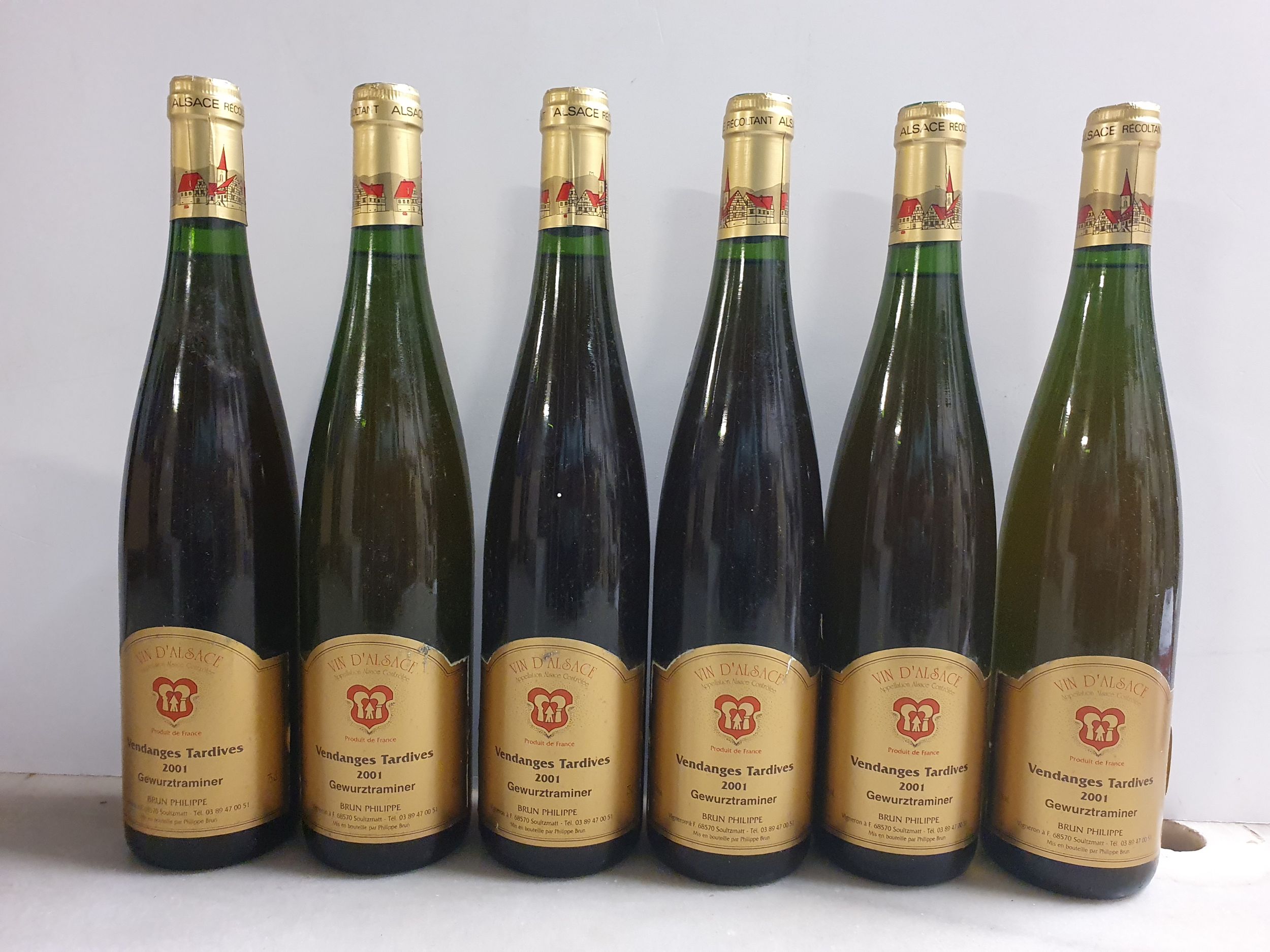 6 bouteilles  GEWURZTRAMINER 
