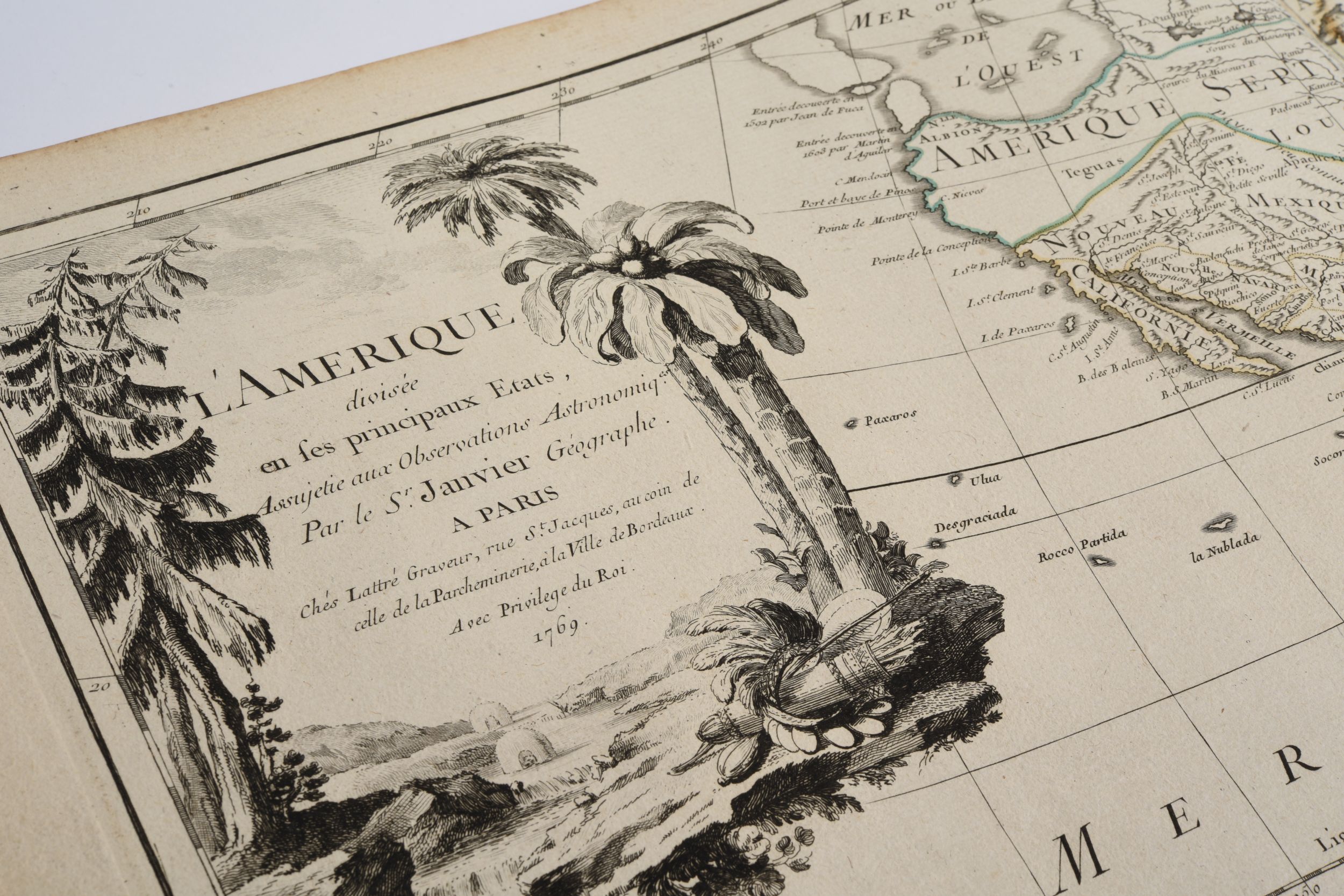 [ATLAS]. JANVIER (M.), L’ISLE (Guillaume de), JAILLOT (M.), ROBERT (M.), SANSON (M.). « Atlas ». Paris, Chez iu, 1702-1769-1780. Grand in-folio, demi-vélin ivoire à bandes (reliure fin XIXe s.).:  | H&ocirc;tel Des Ventes de Monte-Carlo
