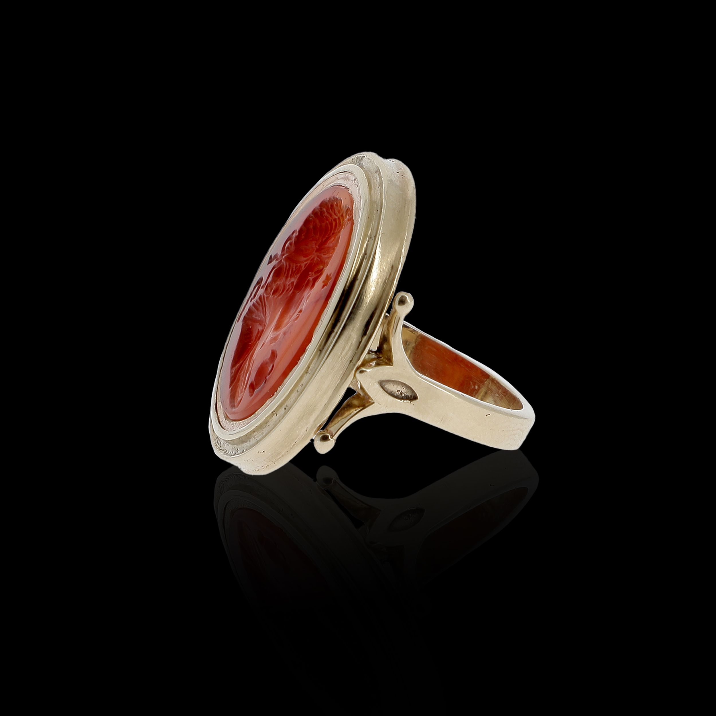 BAGUE AVEC INTAILLE SIGILLÉE DE JULES CÉSAR:  | H&ocirc;tel Des Ventes de Monte-Carlo