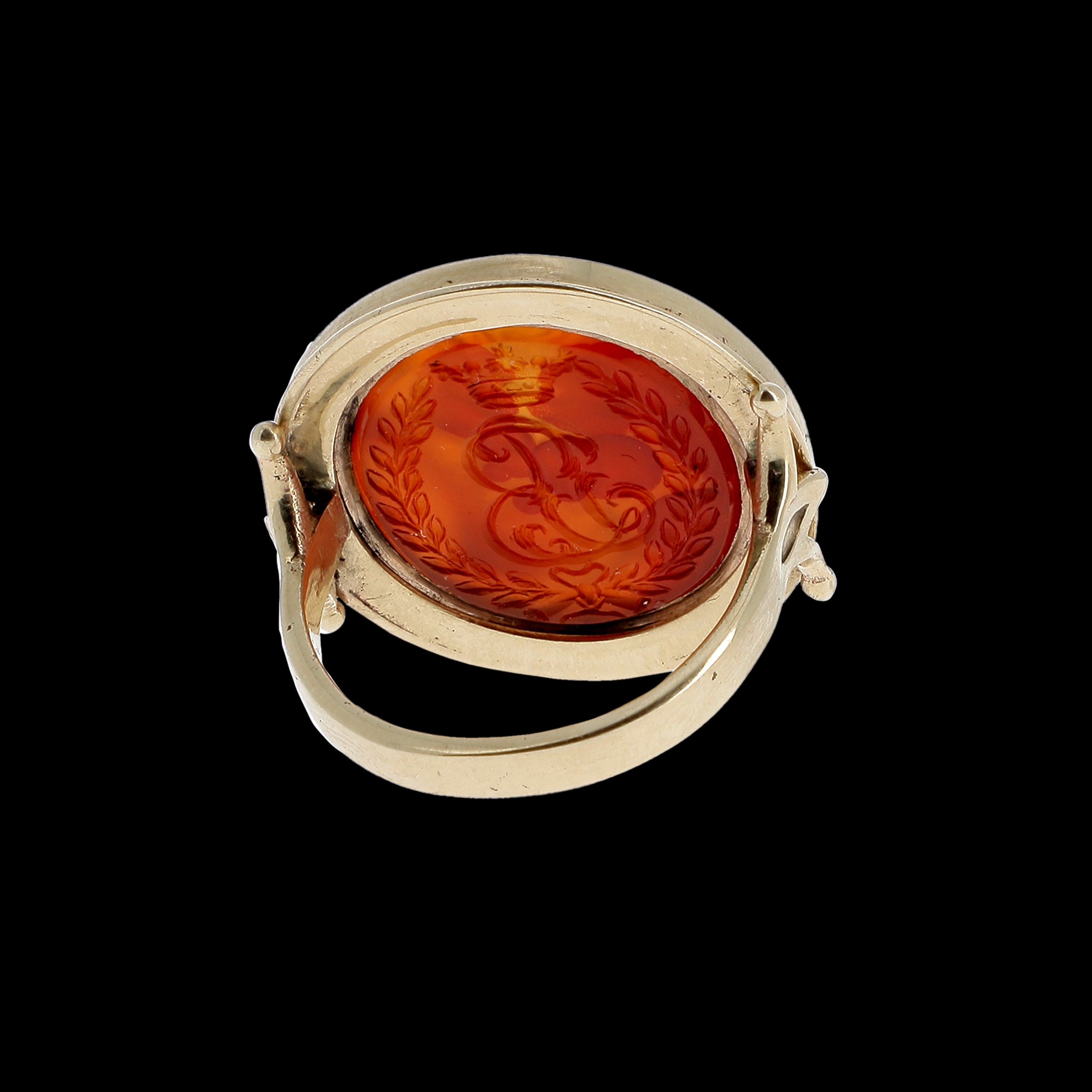 BAGUE AVEC INTAILLE SIGILLÉE DE JULES CÉSAR:  | H&ocirc;tel Des Ventes de Monte-Carlo
