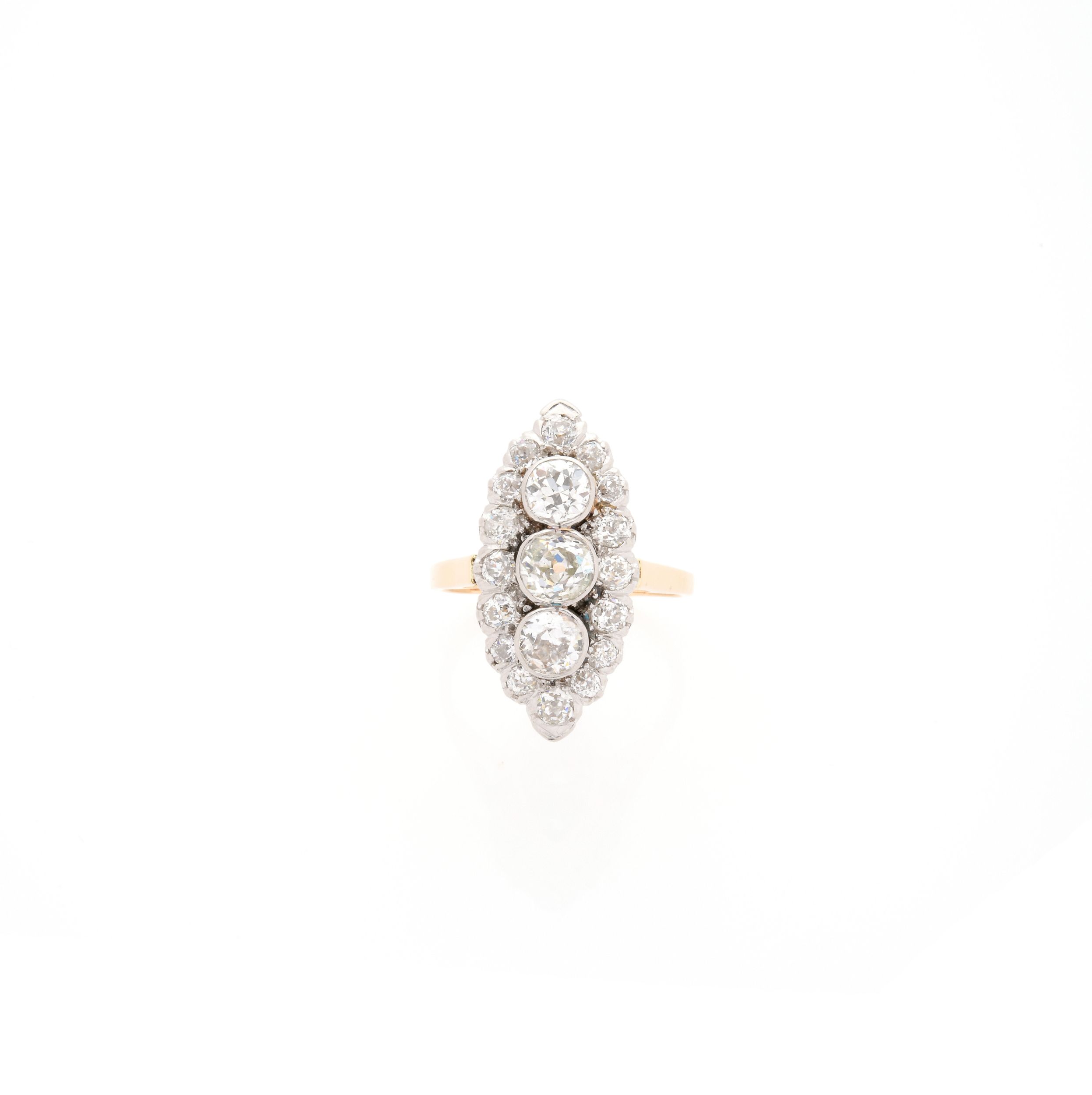 BAGUE MARQUISE ANCIENNE:  | H&ocirc;tel Des Ventes de Monte-Carlo