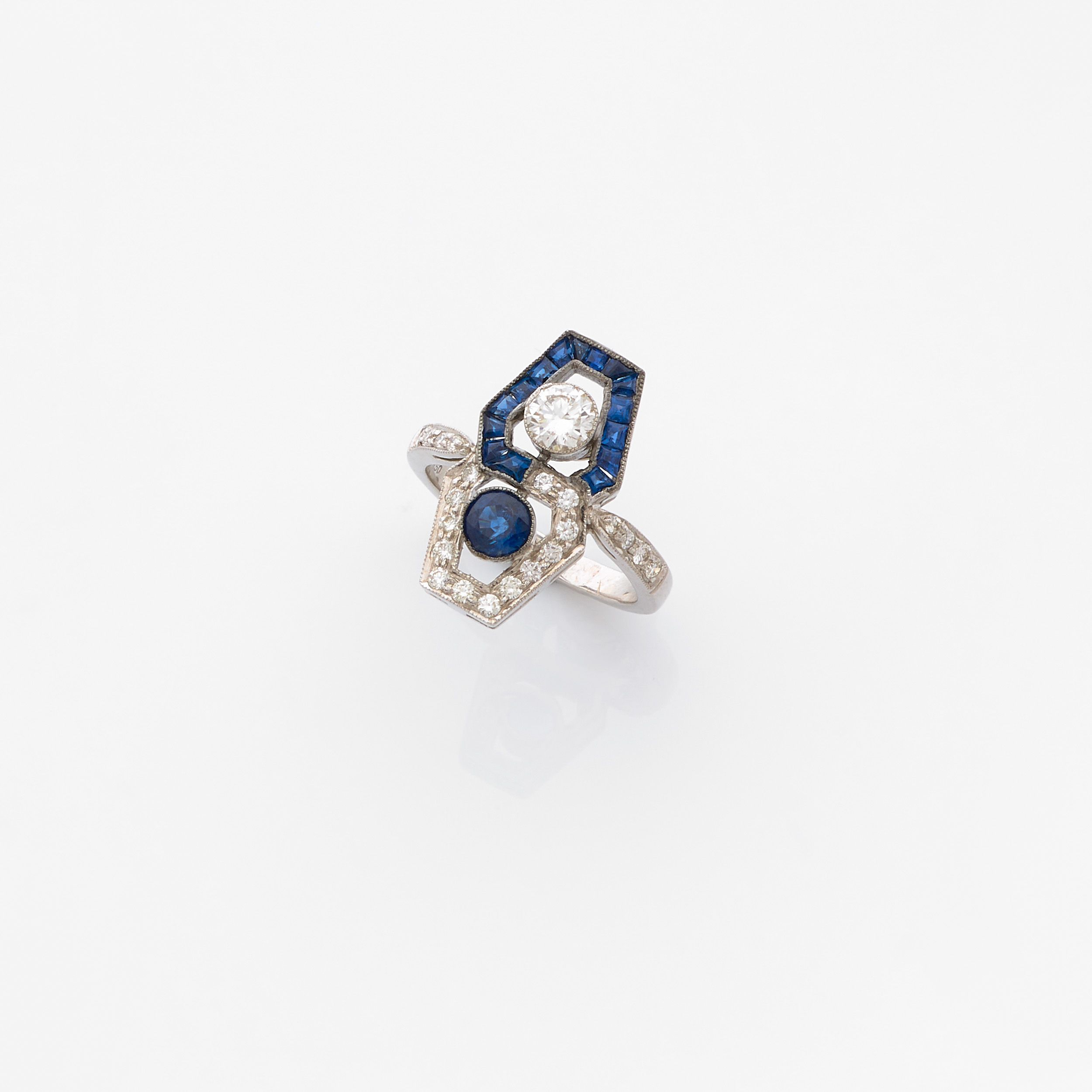 BAGUE TOI ET MOI DE STYLE ART DECO