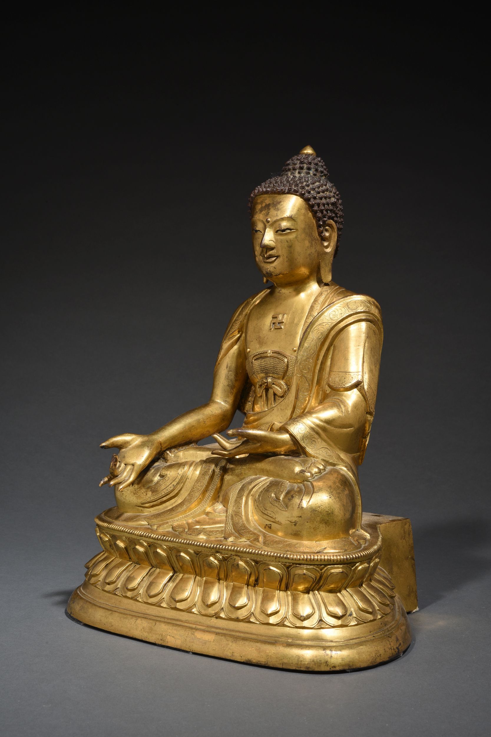 BOUDDHA EN BRONZE DORE :  | H&ocirc;tel Des Ventes de Monte-Carlo